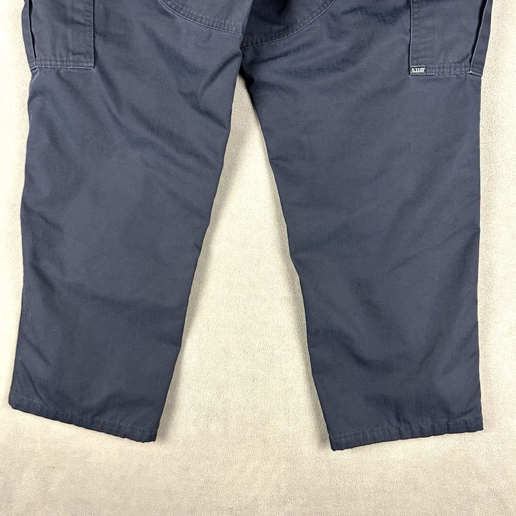 Vintage 5.11 Tactical Pants Men Large Short Blue Ripstop Cargo Pockets USA GUC Size US 33 - 6 Thumbnail