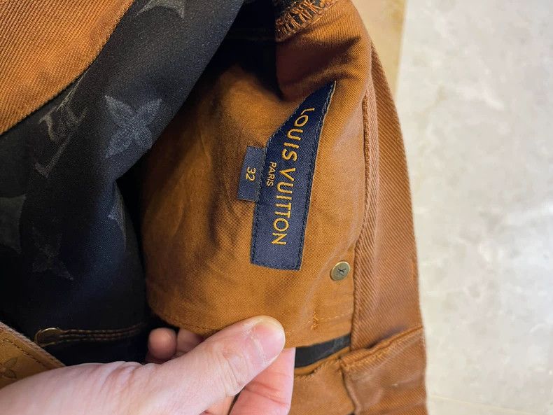 Louis Vuitton Louis Vuitton 21 Fw Orange monogrammed Logo print cargo pan Size US 32 / EU 48 - 8 Thumbnail