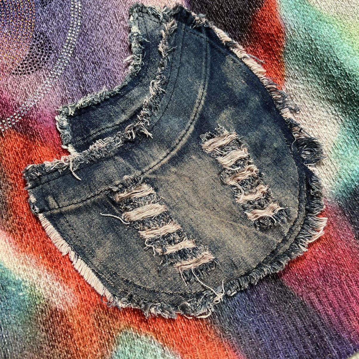 Other Cote Boxy Tie Dye Knit Denim Sleeve Hoodie Size US XL / EU 56 / 4 - 4 Thumbnail