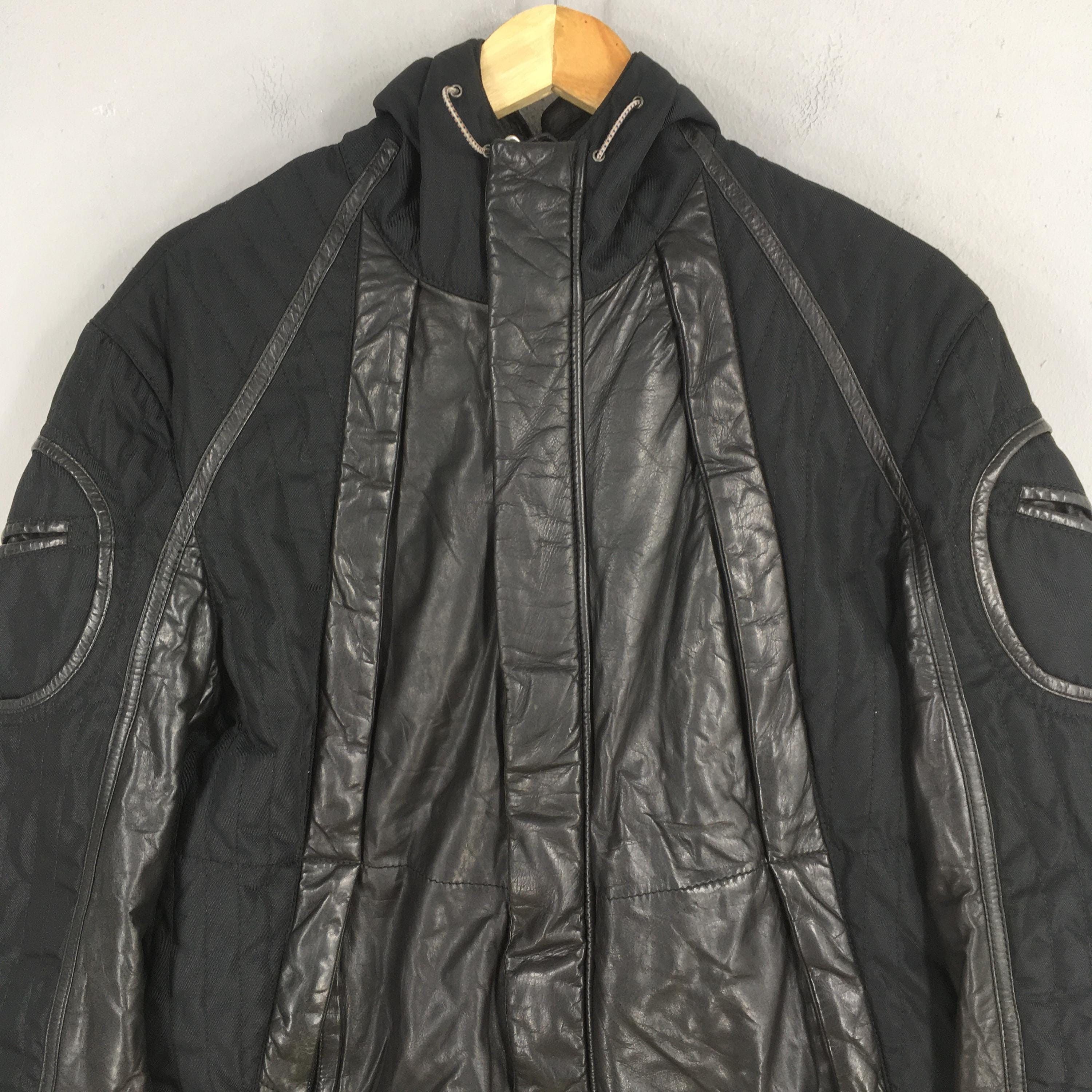 Hugo Boss Vintage 90s Hugo Boss Black Leather Jorik Jacket Large Size US L / EU 52-54 / 3 - 2 Thumbnail