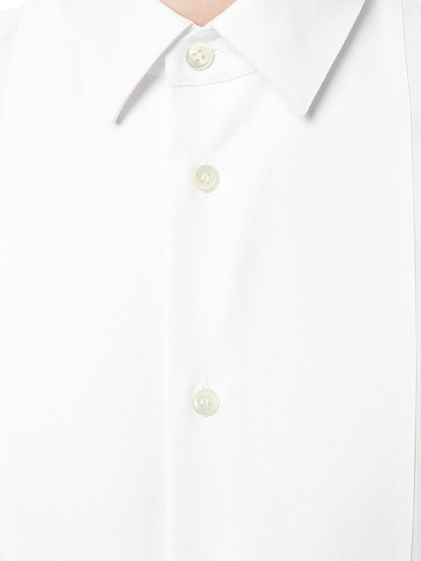 Saint Laurent Paris o1bcso1str0625 Pique Plastron Yves Collar Shirt in White Size US M / EU 48-50 / 2 - 5 Thumbnail
