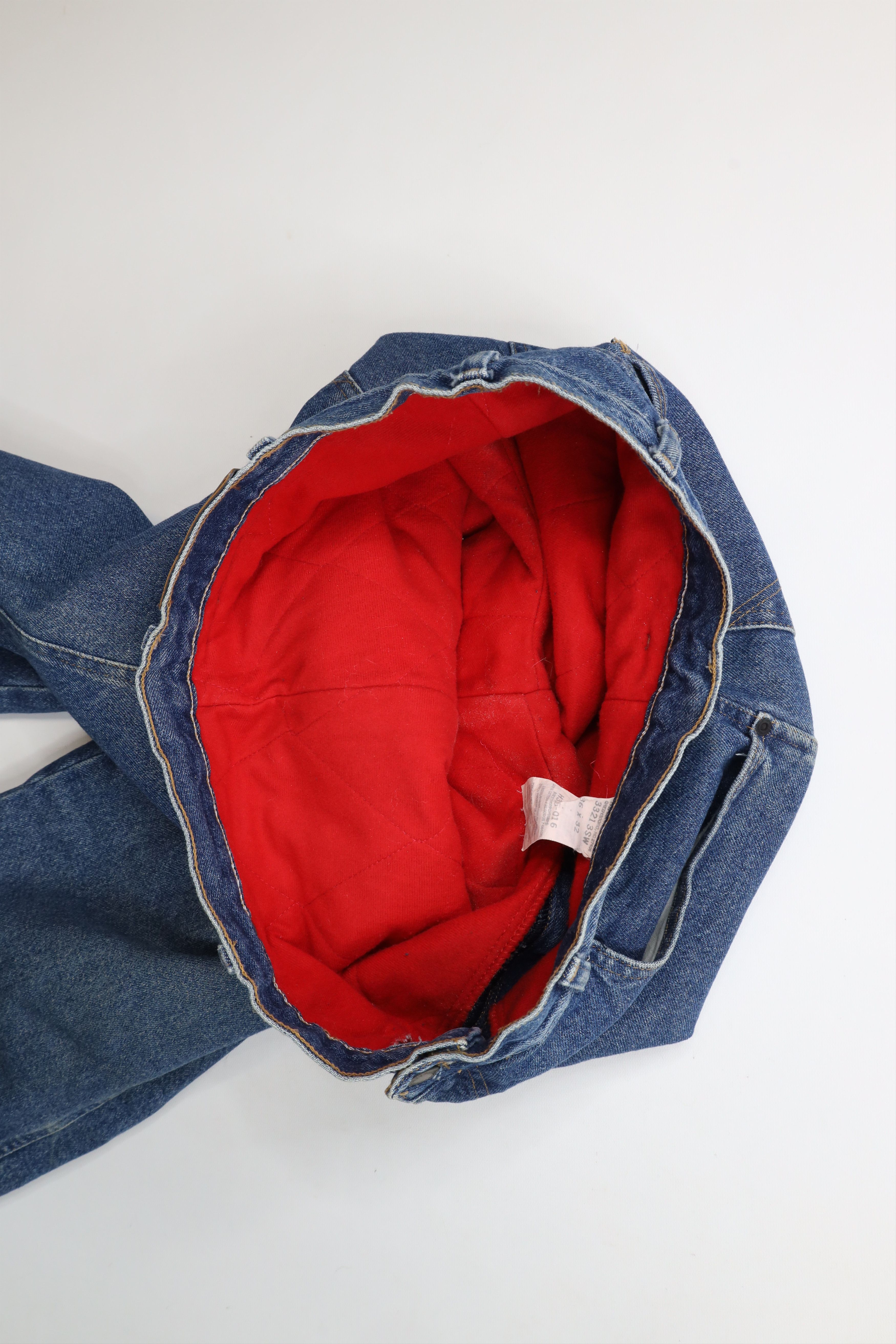 Vintage × Wrangler Vintage Wrangler Heavyweight Fleece Lined Denim Jeans Blue Size US 36 / EU 52 - 11 Thumbnail