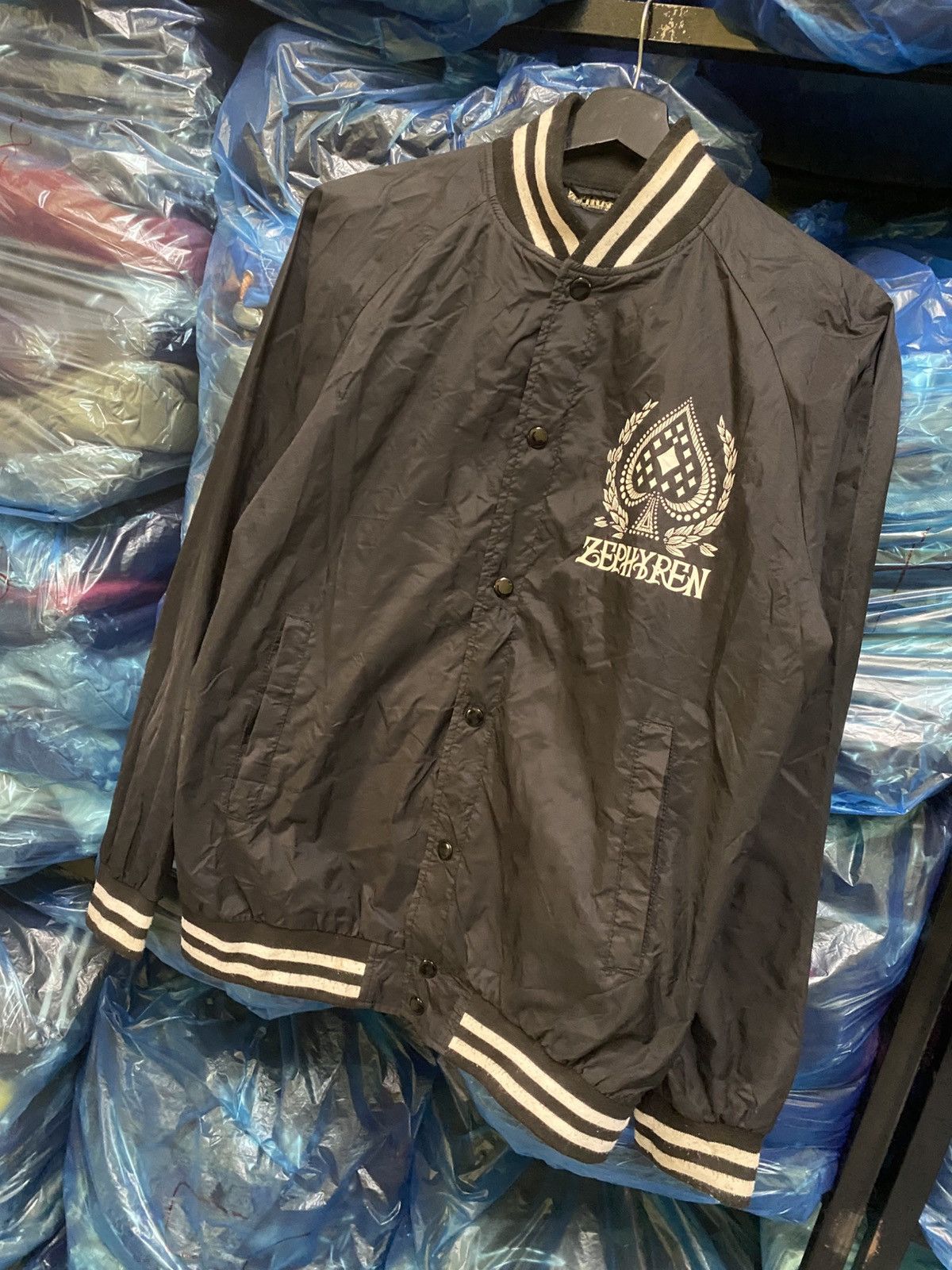 Zephyr Zephyren Japan Nylon Jacket Black Varsity Style Streetwear Size US M / EU 48-50 / 2 - 2 Thumbnail
