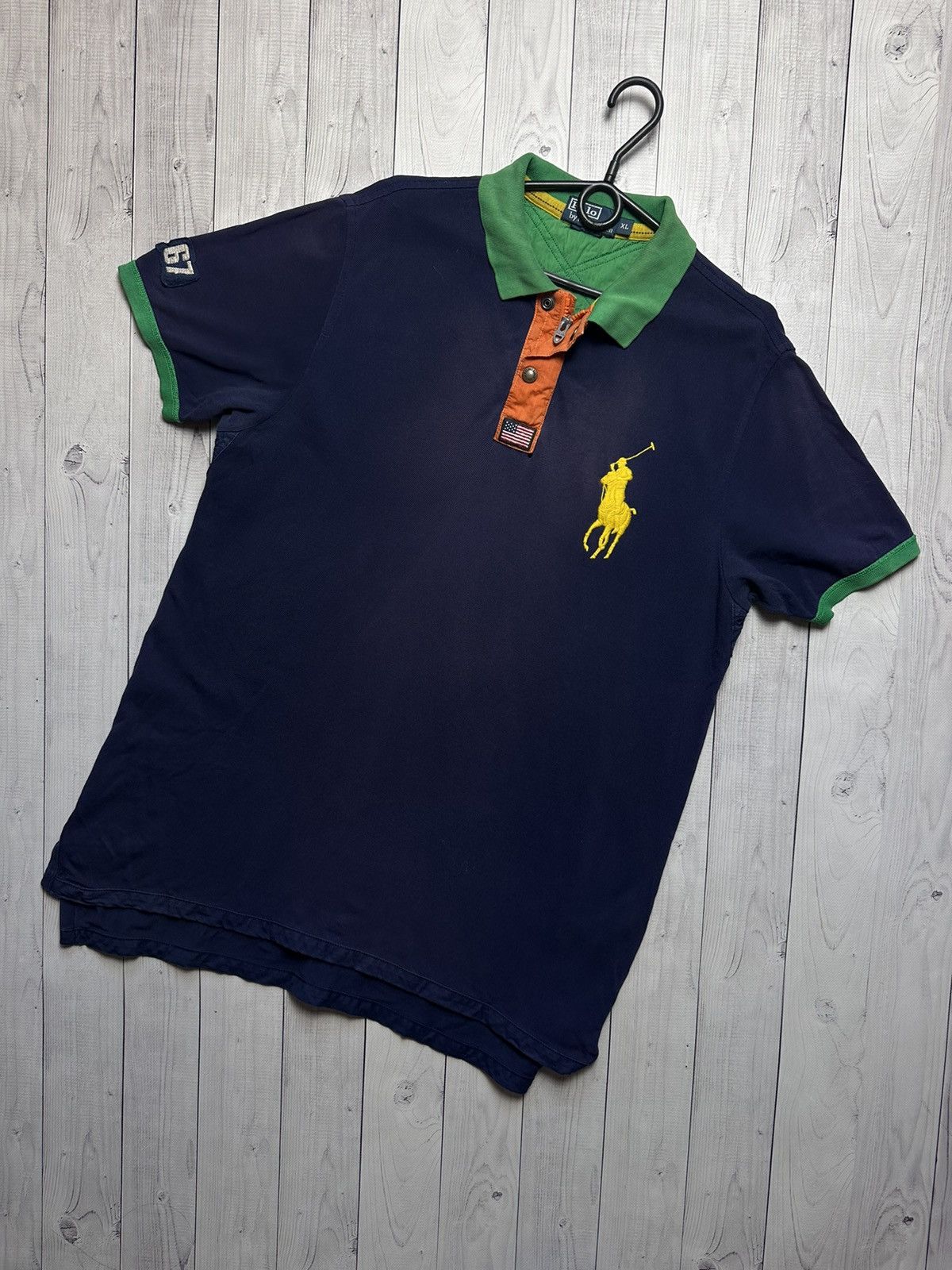 Vintage polo Ralph Lauren size XL multicolor big logo