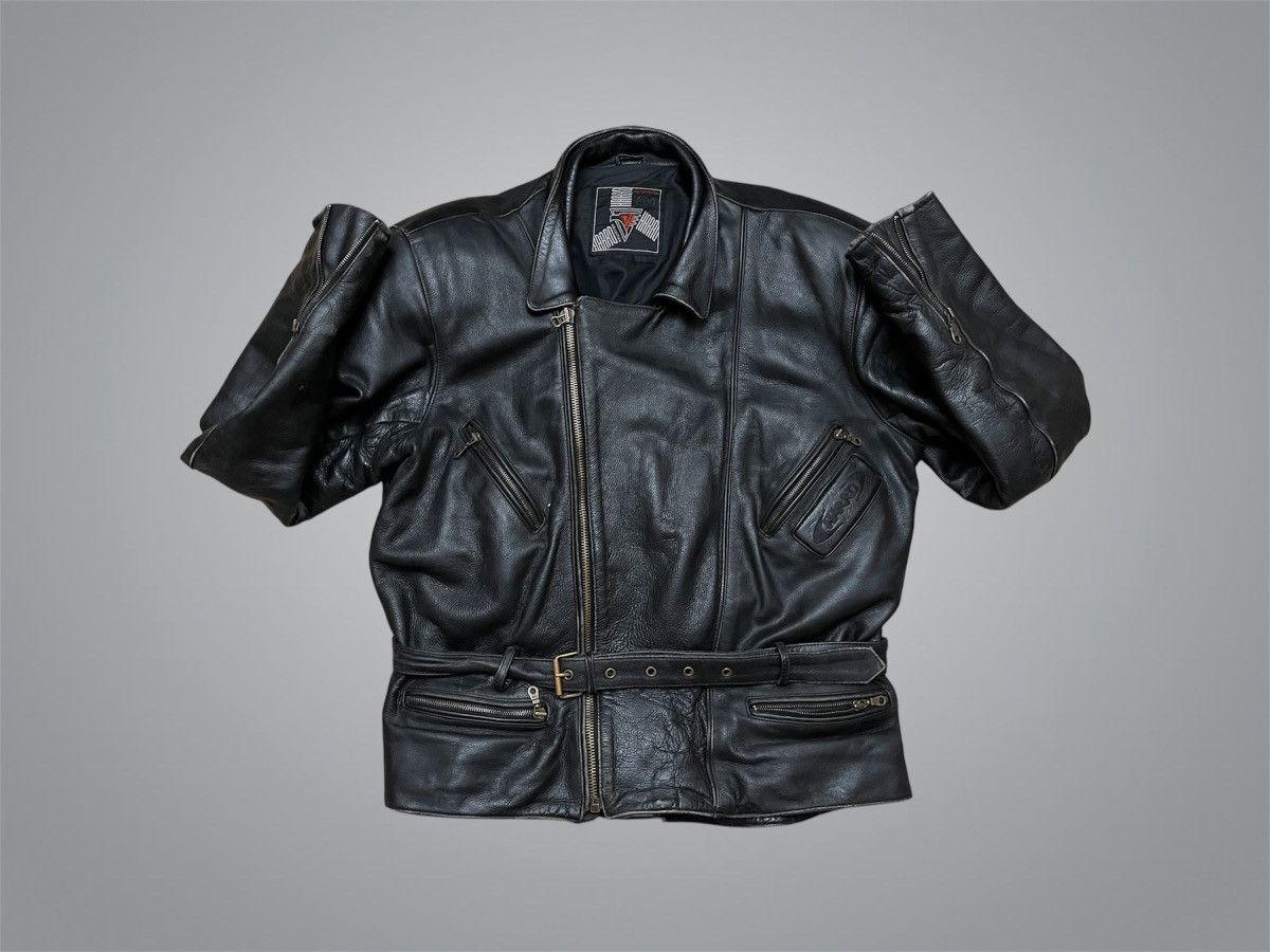 Other Harro Biker Collection 2000 Vintage Leather Jacket (XXL) Size US XXL / EU 58 / 5 - 2 Thumbnail