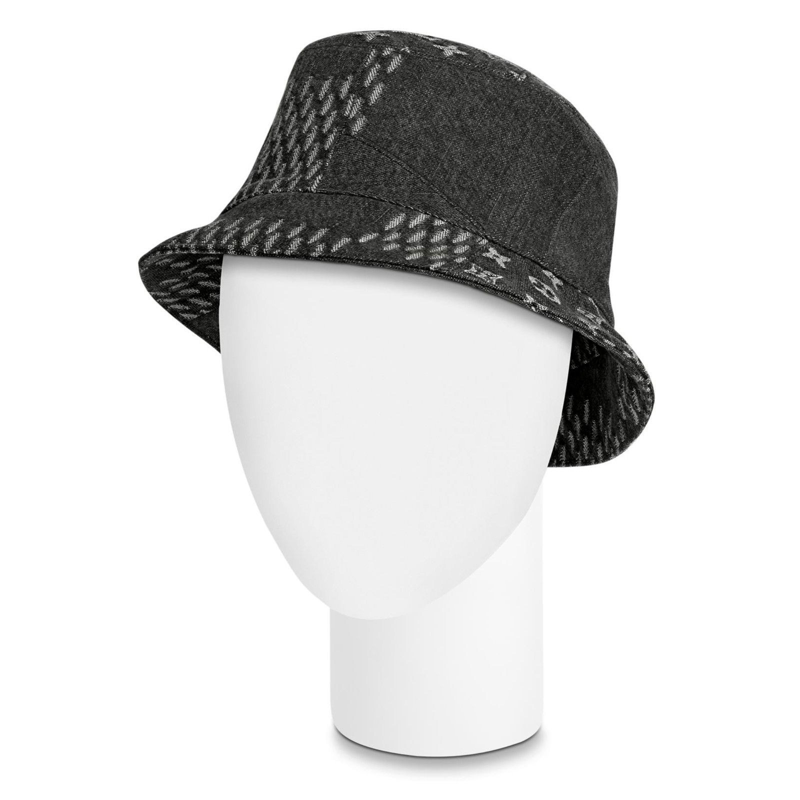 Louis Vuitton Louis Vuitton Nigo Black Monogram Logo Sun Bucket Hat M 58cm Size ONE SIZE - 6 Thumbnail