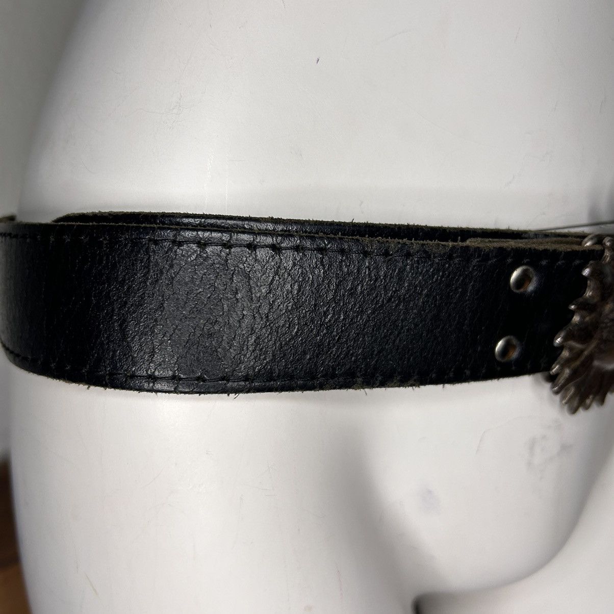 Affliction × Vintage Vintage Leather Belt Big Buckle Size ONE SIZE - 5 Thumbnail