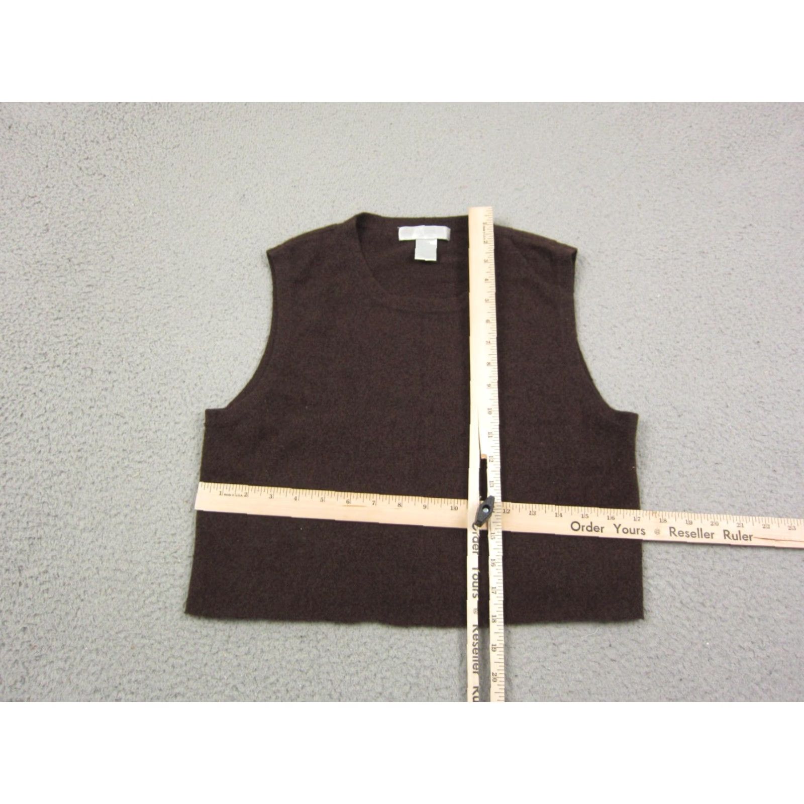 Vintage VINTAGE McDuff Vest Womens M Brown 100% Cashmere Sleeveless Crew Neck 90s Adults Womens Size M / US 6-8 / IT 42-44 - 6 Thumbnail