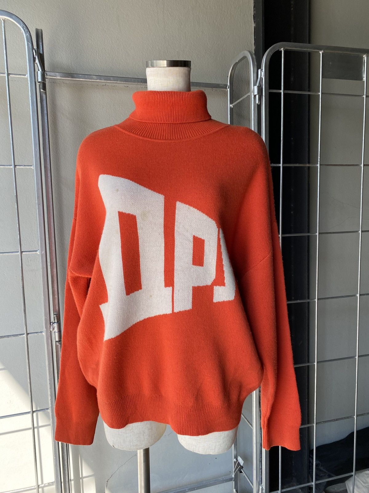 Gosha Rubchinskiy ГОША РУБЧИНСКИЙ Orange Logo Turtleneck Size S / US 4 / IT 40 - 9 Thumbnail