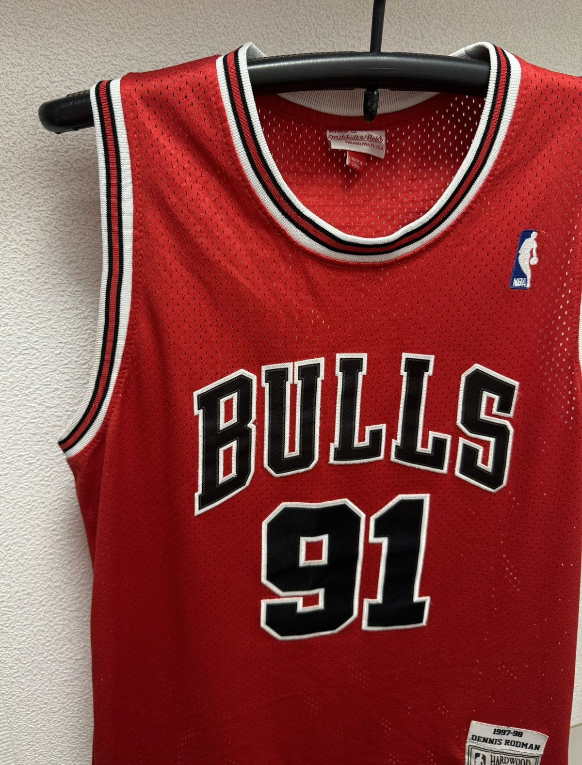 NBA Rodman 91 nba vintage jersey Chicago bulls mitchell & ness L Size US L / EU 52-54 / 3 - 3 Thumbnail