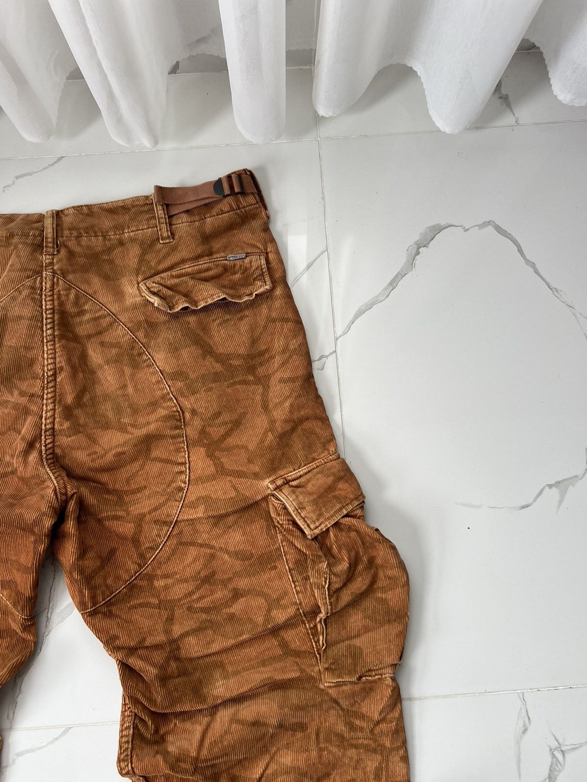 Stussy 90’s STUSSY CORDUROY RARE MULTIPOCKET CARGO RETRO PANTS Y2K Size US 32 / EU 48 - 7 Thumbnail