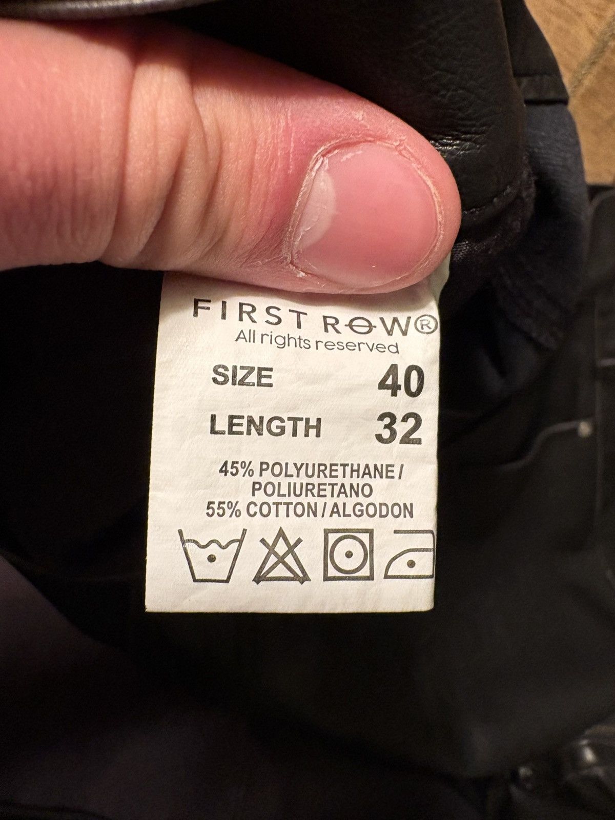Other First Row Baggy Leather Cargos Size US 32 / EU 48 - 3 Thumbnail