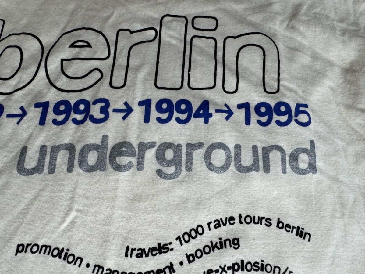 Vintage VTG 1995 PASH Berlin Underground Techno Longsleeve 1000 Size US L / EU 52-54 / 3 - 10 Thumbnail