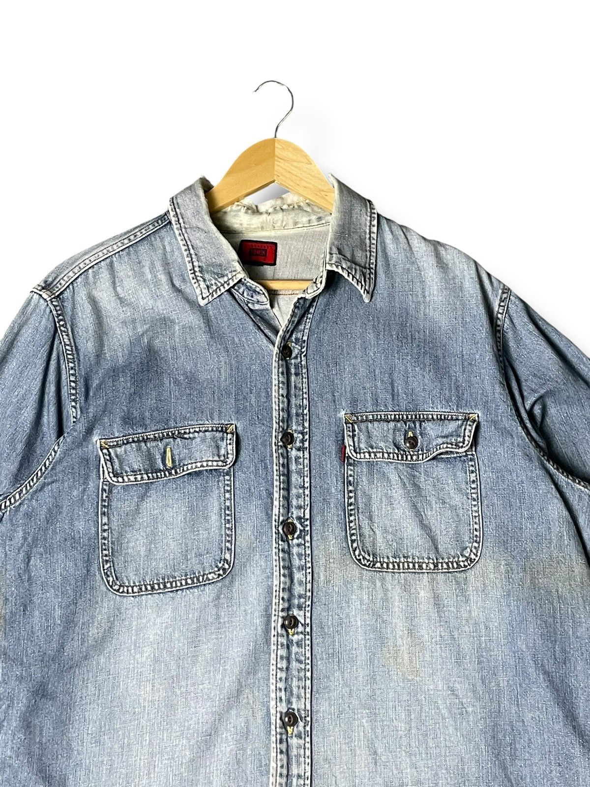 Edwin × Vintage Edwin Men’s Denim Shirt (54) Size US XL / EU 56 / 4 - 2 Thumbnail