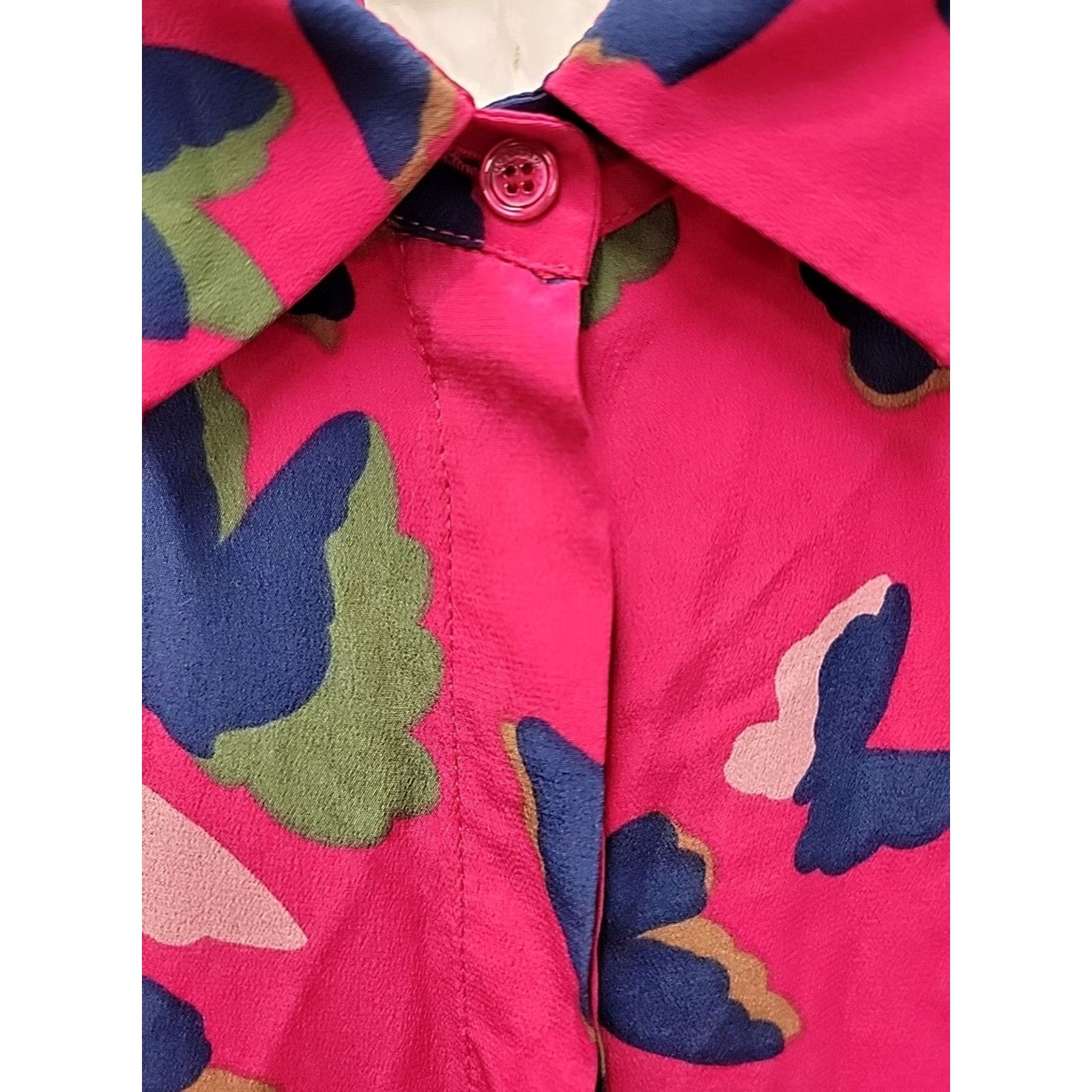 Max Mara Max Mara Dress Womens 6 Silk Carpa Size Butterflies Size M / US 6-8 / IT 42-44 - 7 Thumbnail