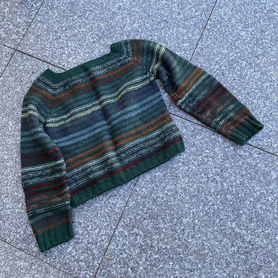 Vintage Hand made wool sweater Size M / US 6-8 / IT 42-44 - 2 Thumbnail