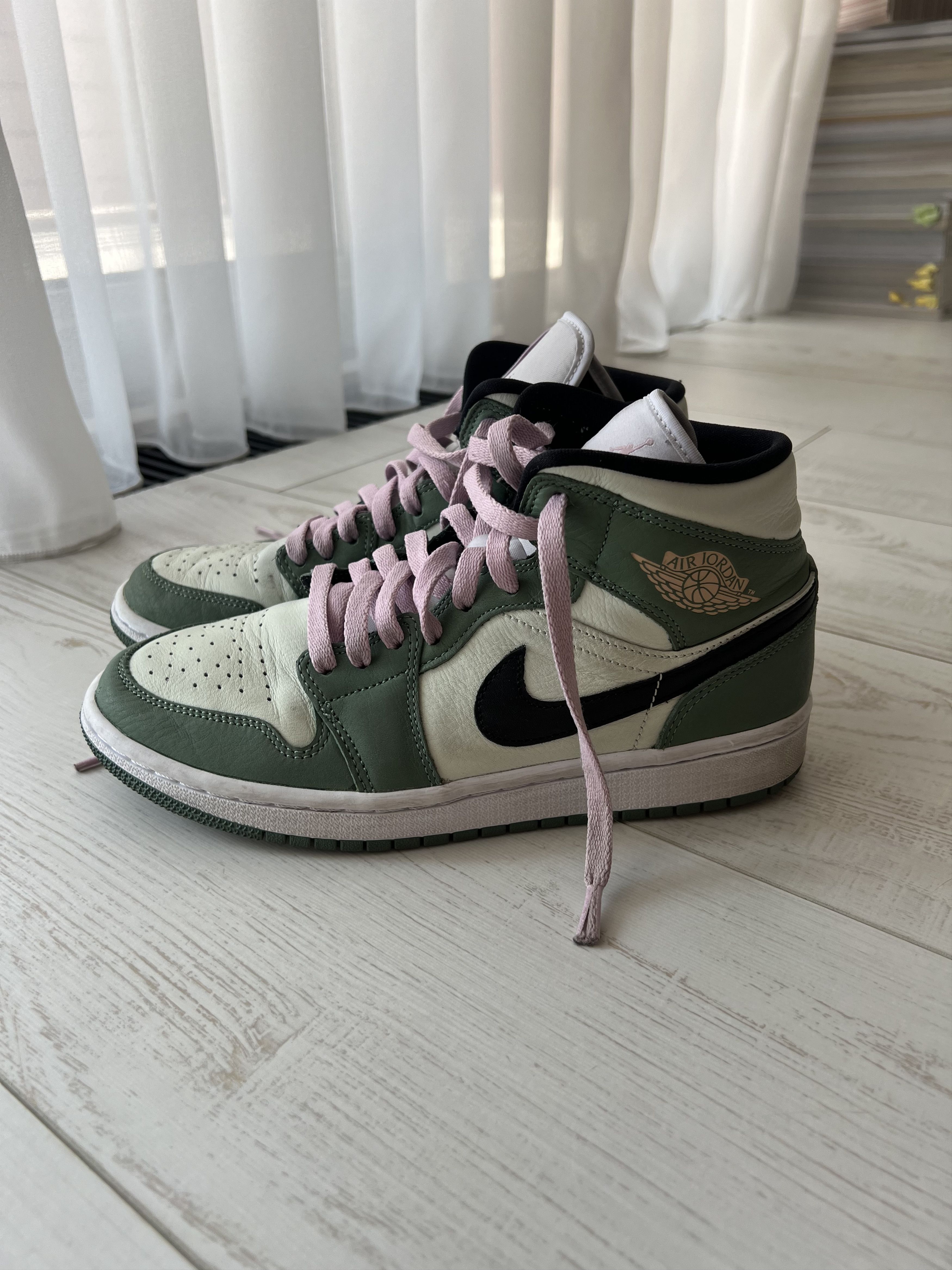 Nike Air Jordan 1 Mid “Dutch Green” Size US 8.5 / IT 38.5 - 4 Thumbnail