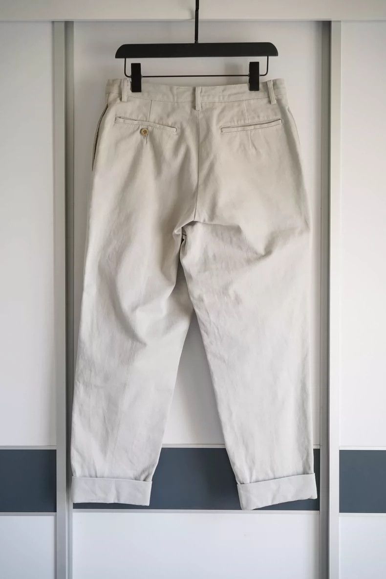 Yohji Yamamoto Yohji Yamamoto size 3 04aw cropped trousers with grey and w Size US 32 / EU 48 - 2 Thumbnail