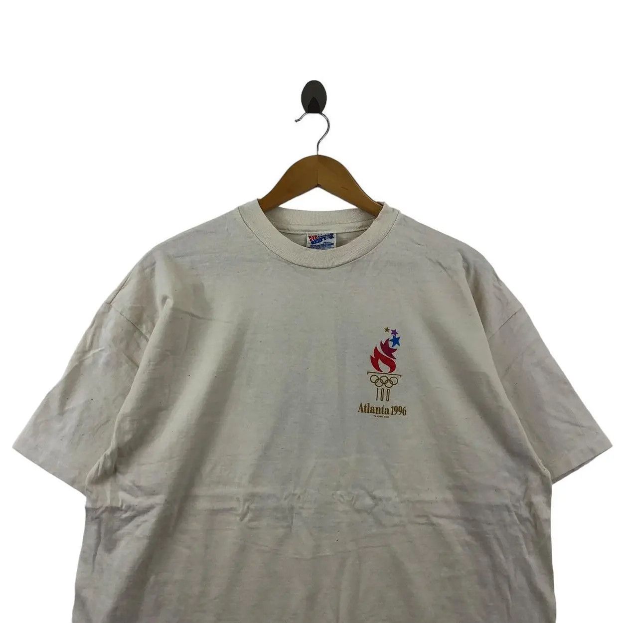 Vintage Vintage 1996 ATLANTA USA OLYMPICl Games Tee Shirt Athletic Size US XL / EU 56 / 4 - 3 Thumbnail