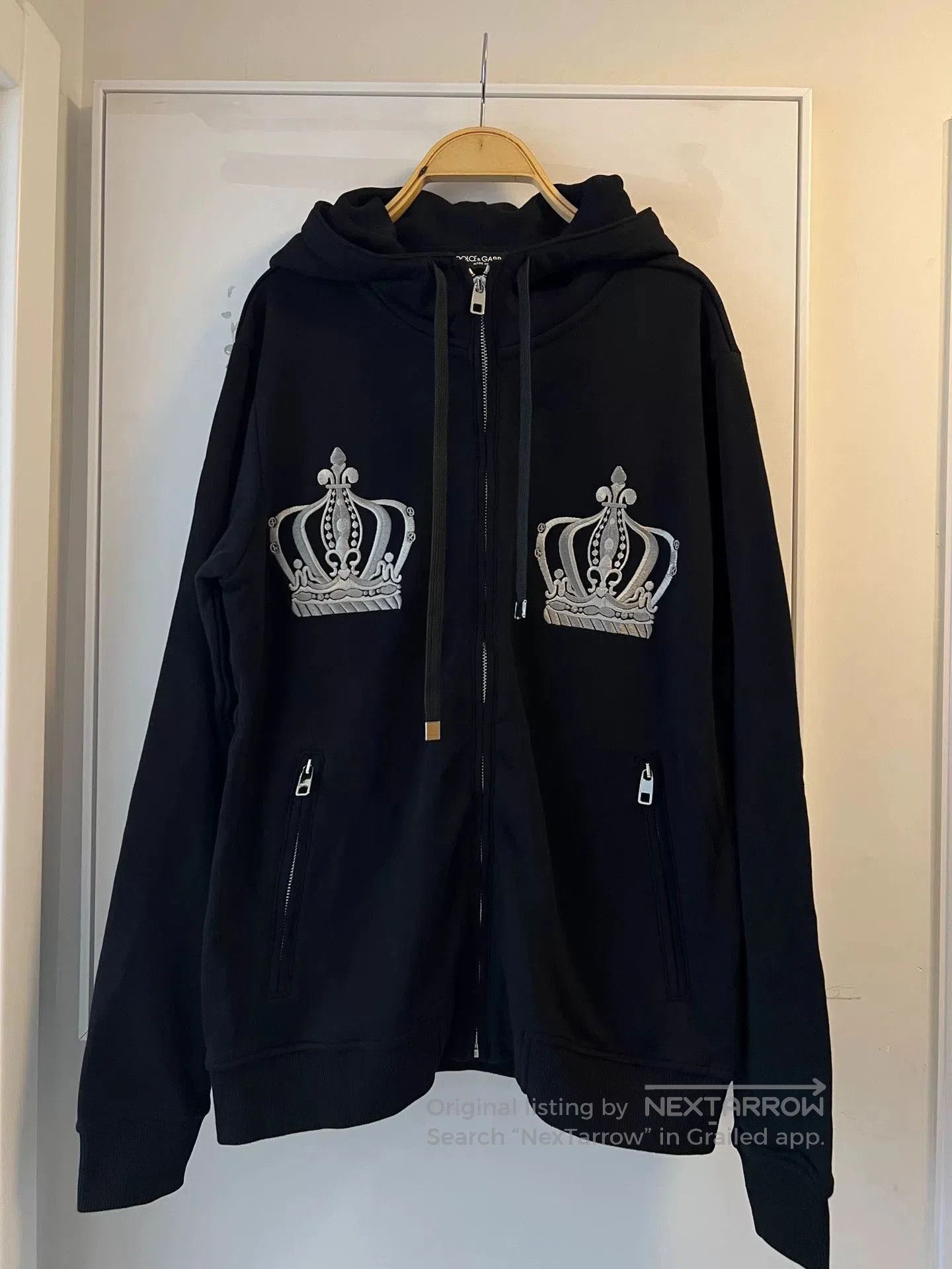Dolce & Gabbana Dolce&Gabbana Black Crown Hoodie Jacket. Size US L / EU 52-54 / 3 - 1 Thumbnail