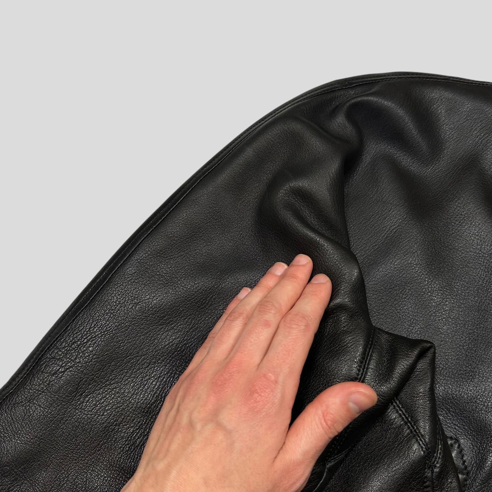 Gucci Gucci by Tom Ford FW03 Leather Silk Pleat Flight Jacket M/L Size US M / EU 48-50 / 2 - 10 Thumbnail
