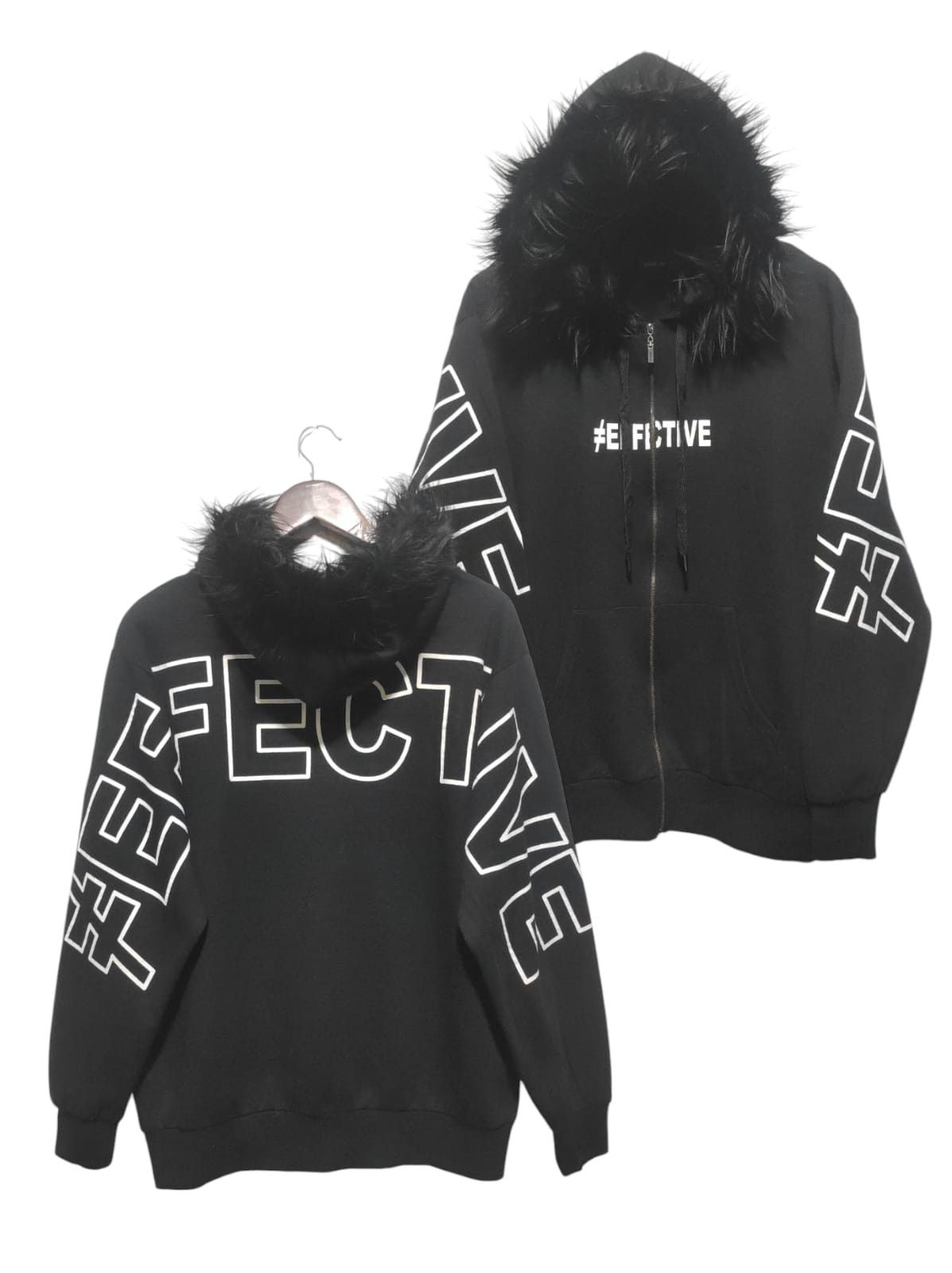 Space Opera Effective Fur Hoodie LGB style