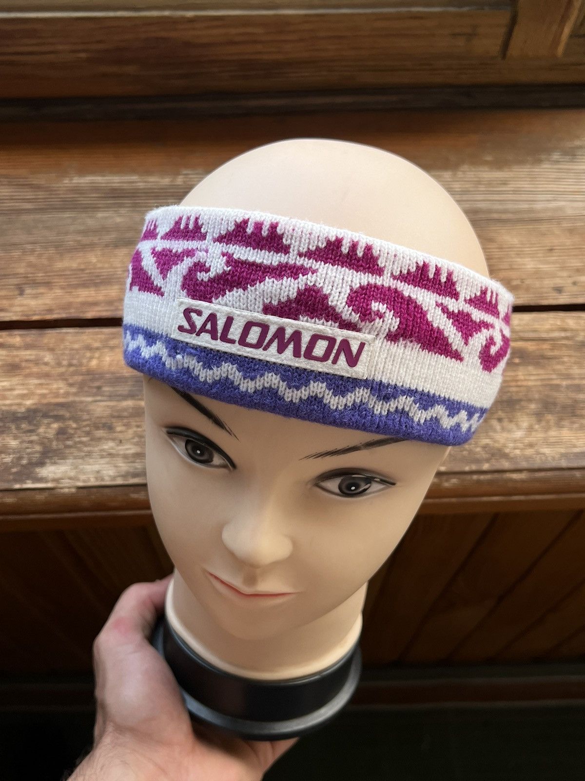 Salomon × Vintage Vintage Salomon Logo Headband Y2K Gorpcore Style Size ONE SIZE - 10 Thumbnail