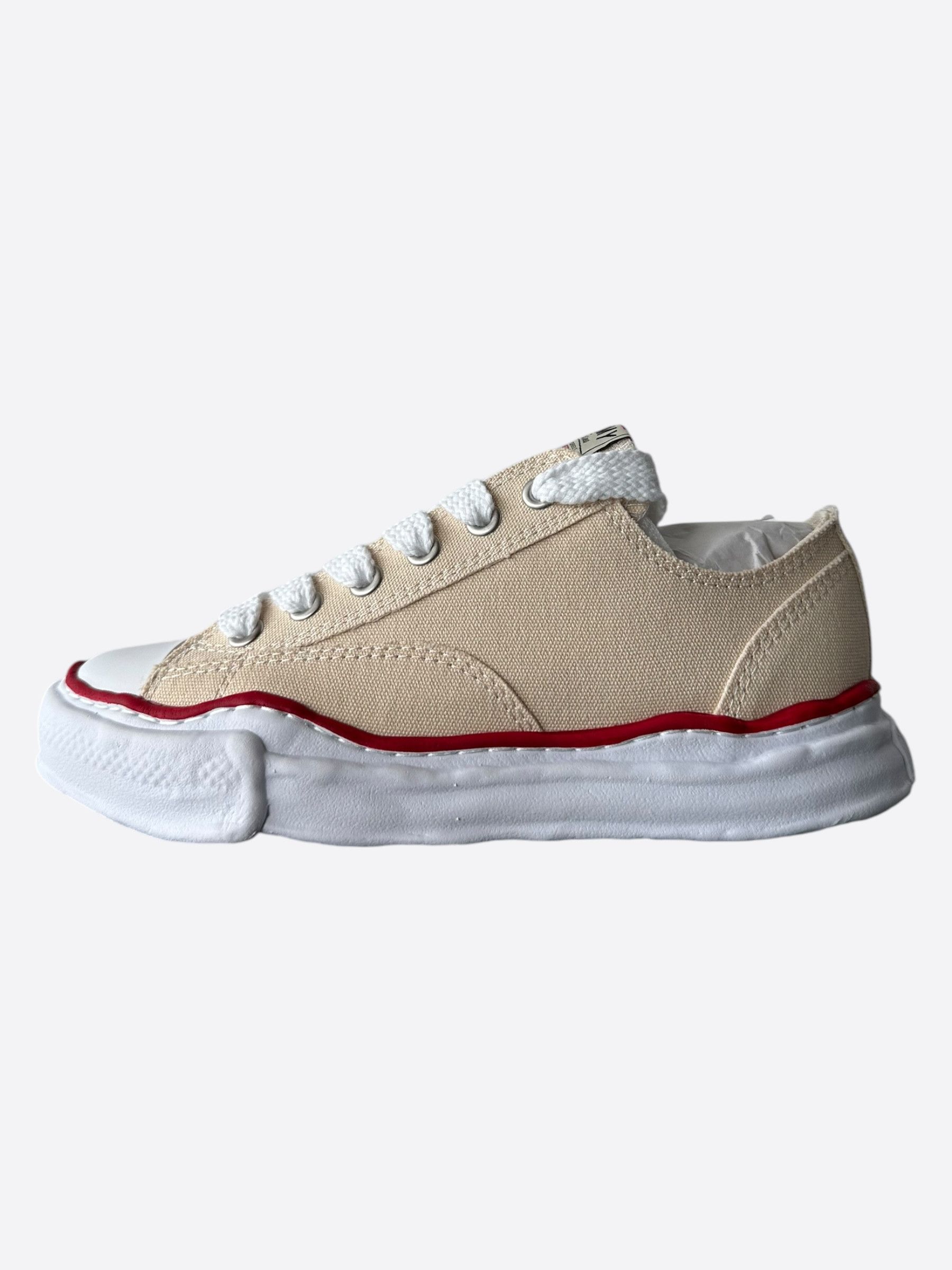 Maison MIHARA YASUHIRO Maison Mihara Yasuhiro Beige & White Peterson Sneakers Size US 10 / EU 43 - 3 Thumbnail