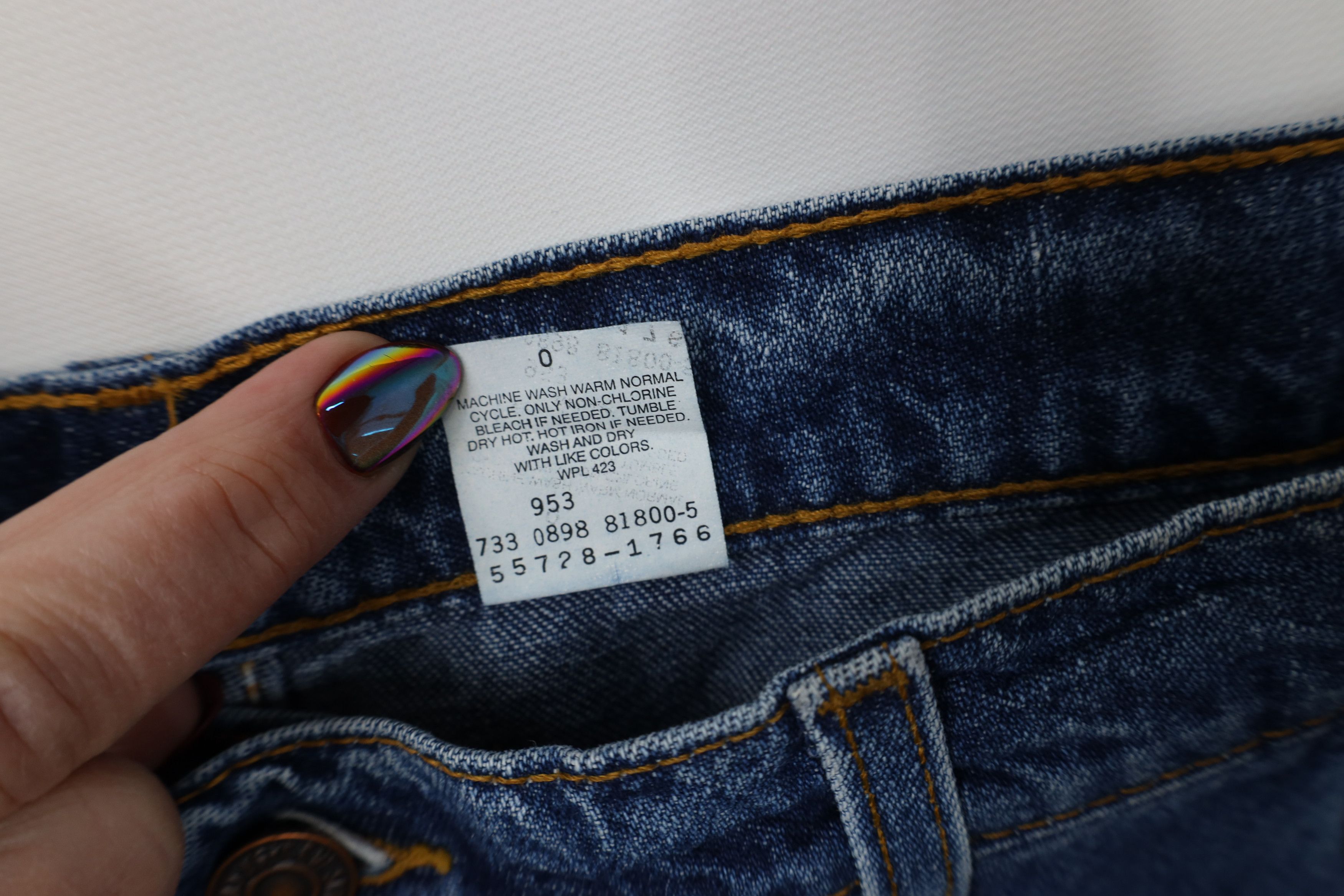 Levi's Vintage 90s Levis Flared Wide Leg Denim Jeans Blue Cotton Size 28" / US 6 / IT 42 - 7 Thumbnail