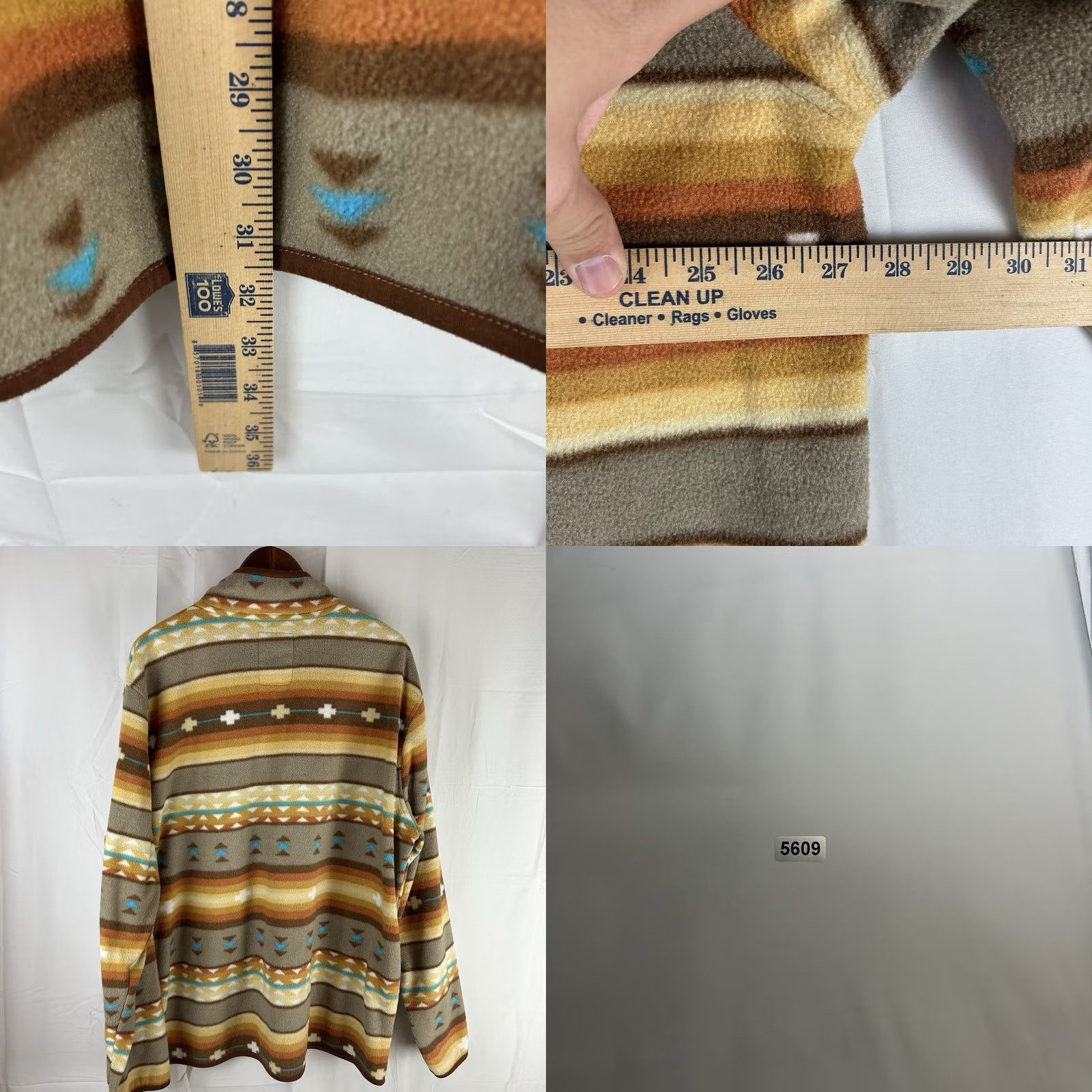 Vintage VINTAGE Cabin Fever By Ramatex Fleece Southwest Aztec 2XL 1/4 Button Pullover Pockets Mens Jacket Size US XXL / EU 58 / 5 - 9 Thumbnail