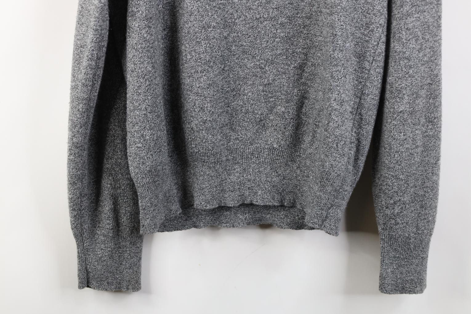 Vintage Vintage 70s Streetwear Knit V-Neck Sweater Heather Gray USA Size US XL / EU 56 / 4 - 8 Thumbnail