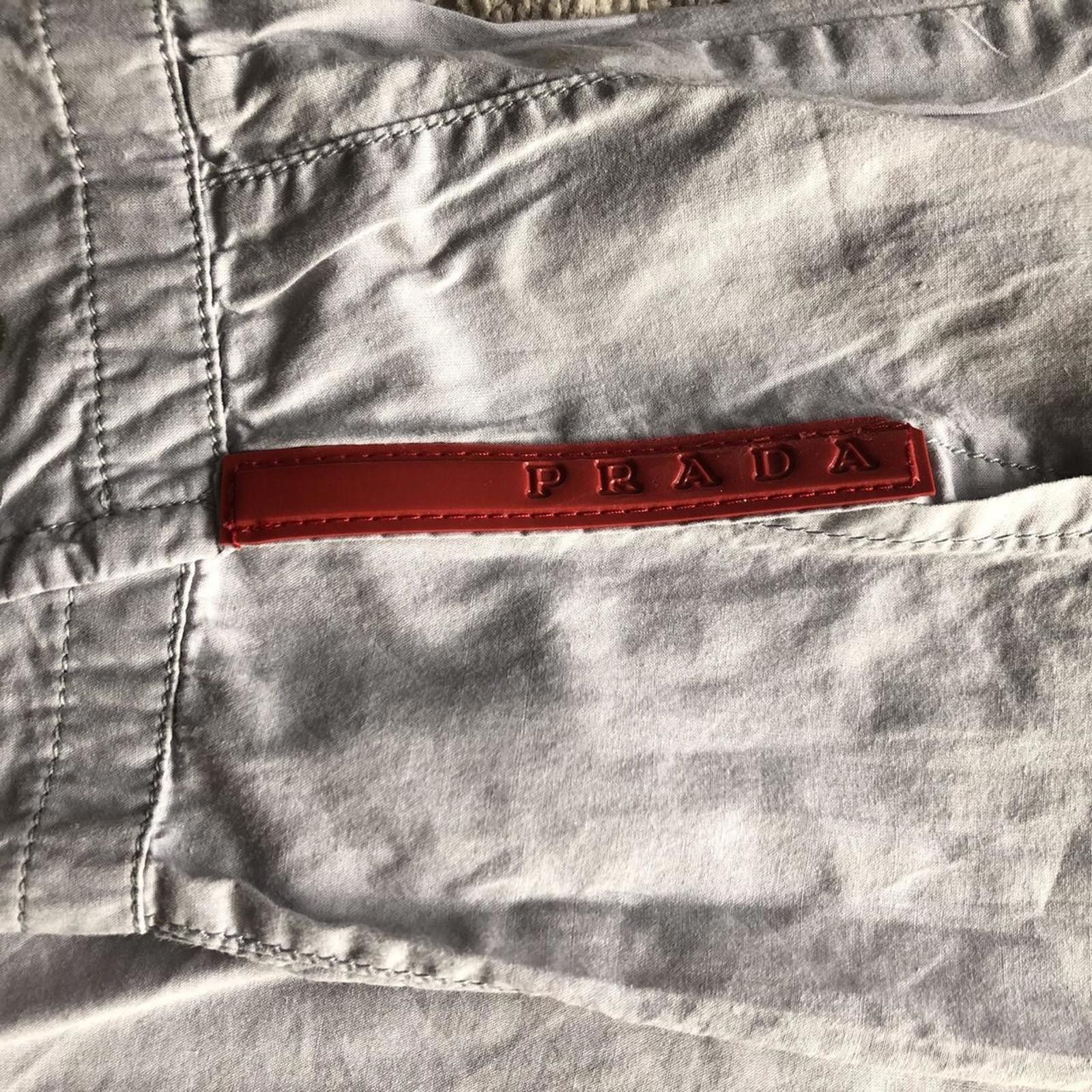 Prada Vintage Prada Red Tab Button Up Shirt Size US L / EU 52-54 / 3 - 2 Thumbnail