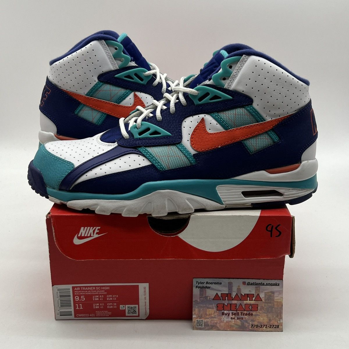 Nike Air trainer high Miami Dolphins Size US 9.5 / EU 42-43 - 1 Thumbnail