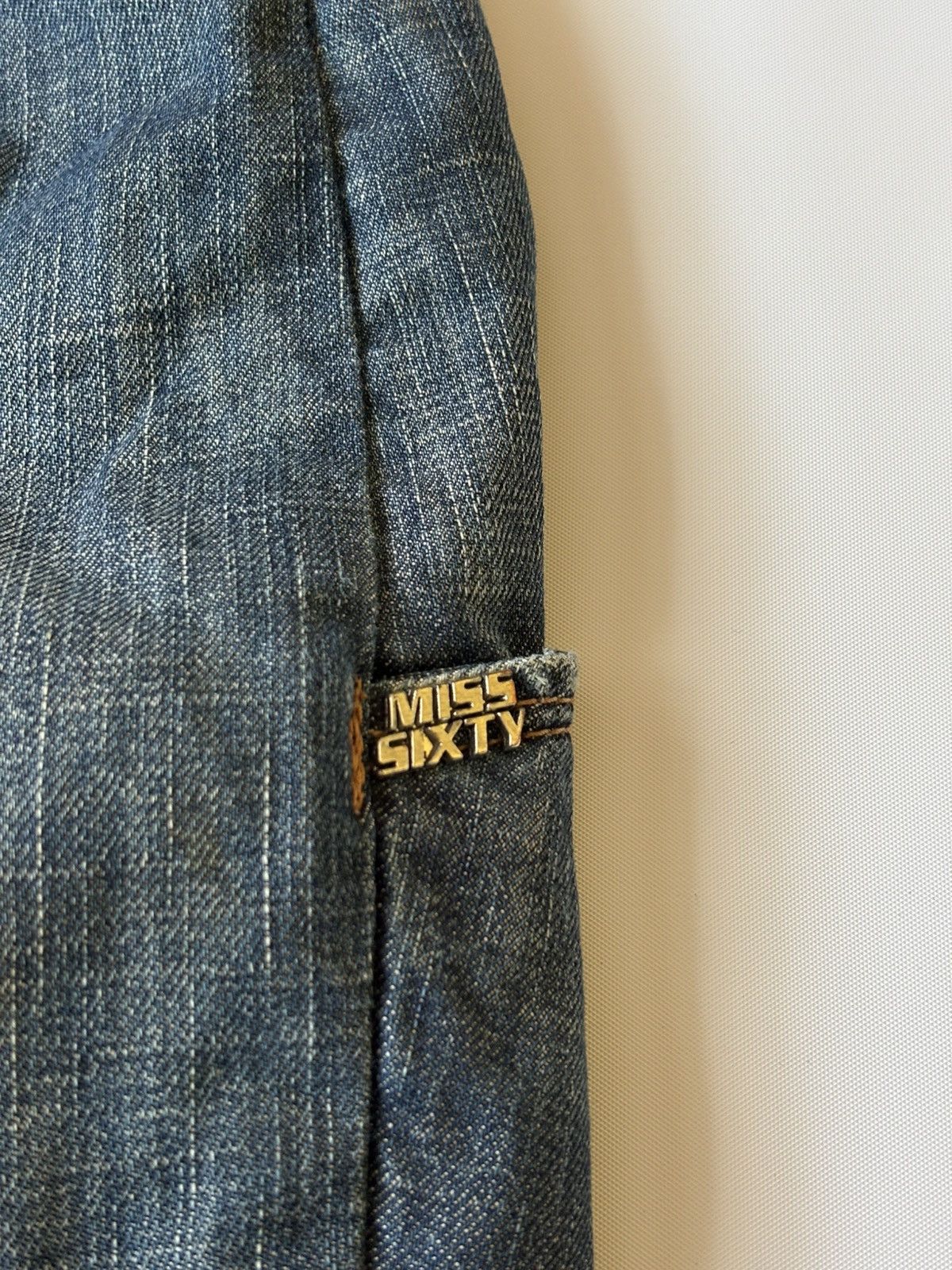 Designer × Miss Sixty × Vintage Vintage Miss Sixty Denim Skirt Y2K Size 26" / US 2 / IT 38 - 6 Thumbnail