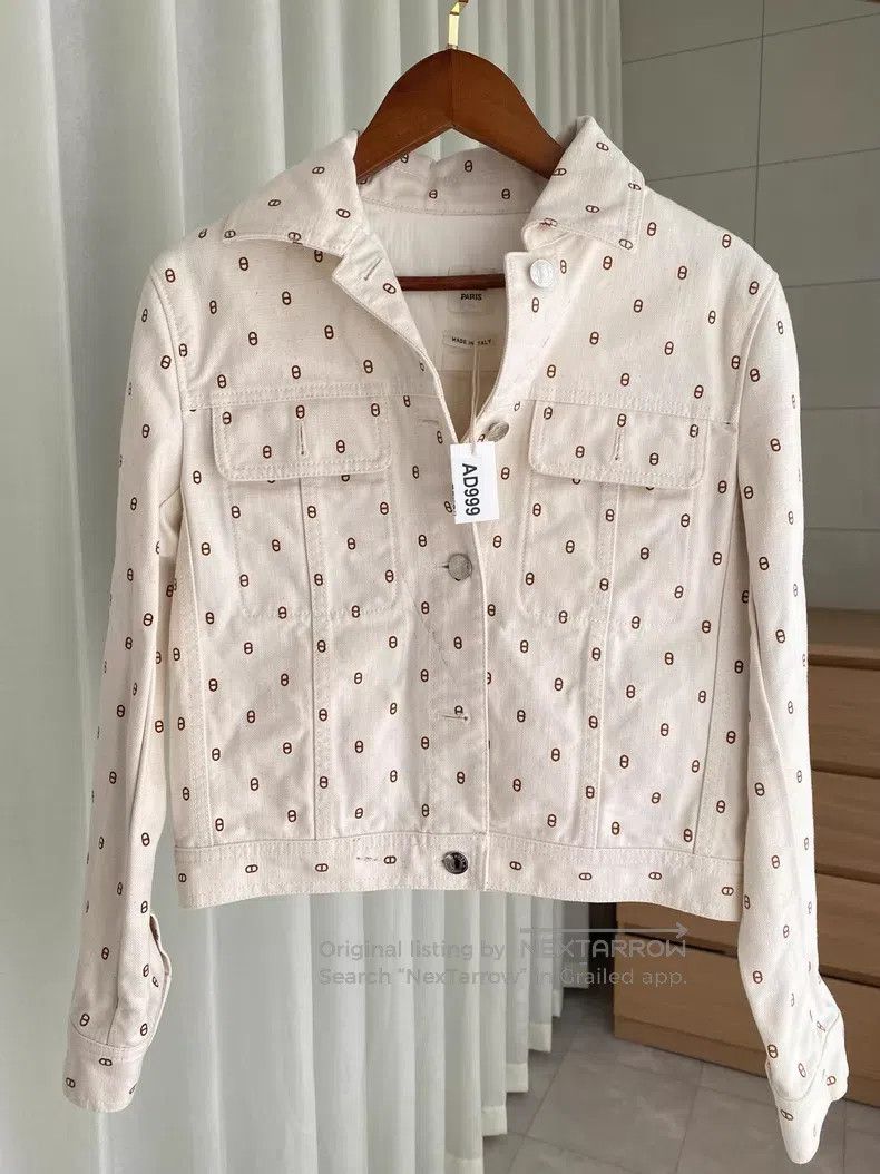 Hermes Hermes Pig Nose All-over Printed Denim Jacket Size XS / US 0-2 / IT 36-38 - 1 Thumbnail