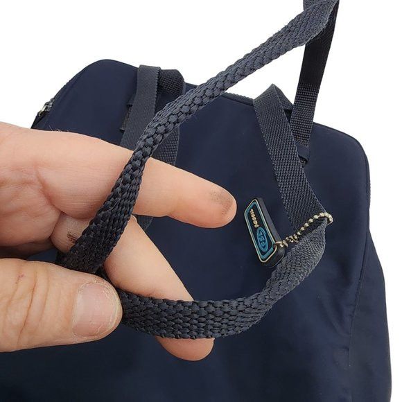 Fossil Vintage Fossil Nylon Navy blue shoulder Travel bag 3 compart Size ONE SIZE - 3 Thumbnail