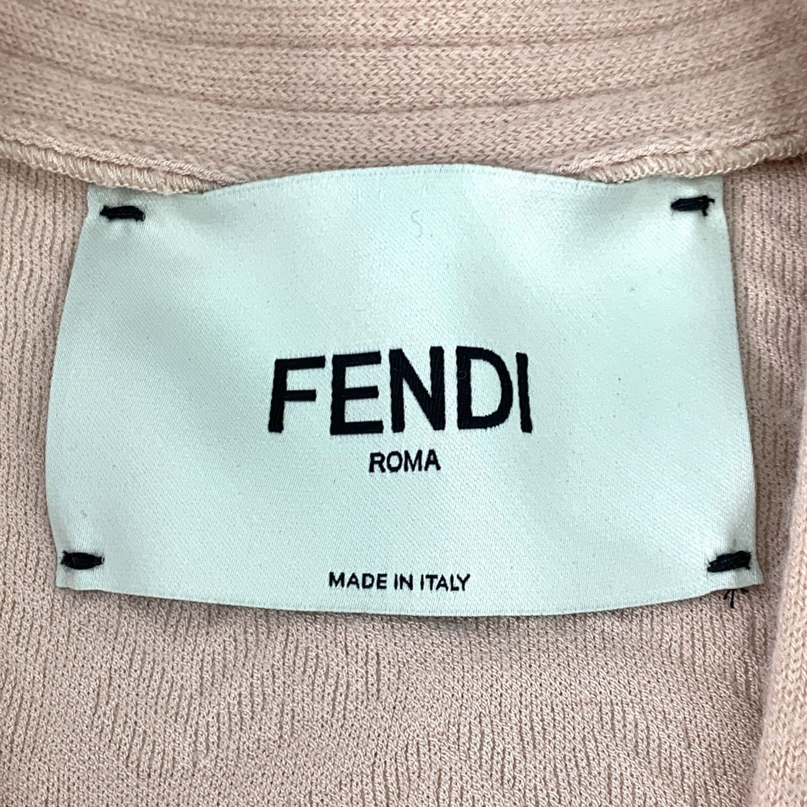 Fendi Fendi Roma Beige Wool & Silk Embossed FF Oversized Cardigan Size XS / US 0-2 / IT 36-38 - 6 Thumbnail