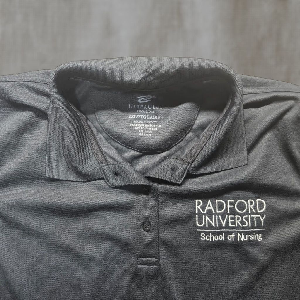 Vintage VINTAGE Radford University Highlanders Polo Shirt Women's 2XL Short Sleeve Gray Shirt College Apparel Womens 2XL Virginia Size XXL / US 16-18 / IT 52-54 - 1 Thumbnail