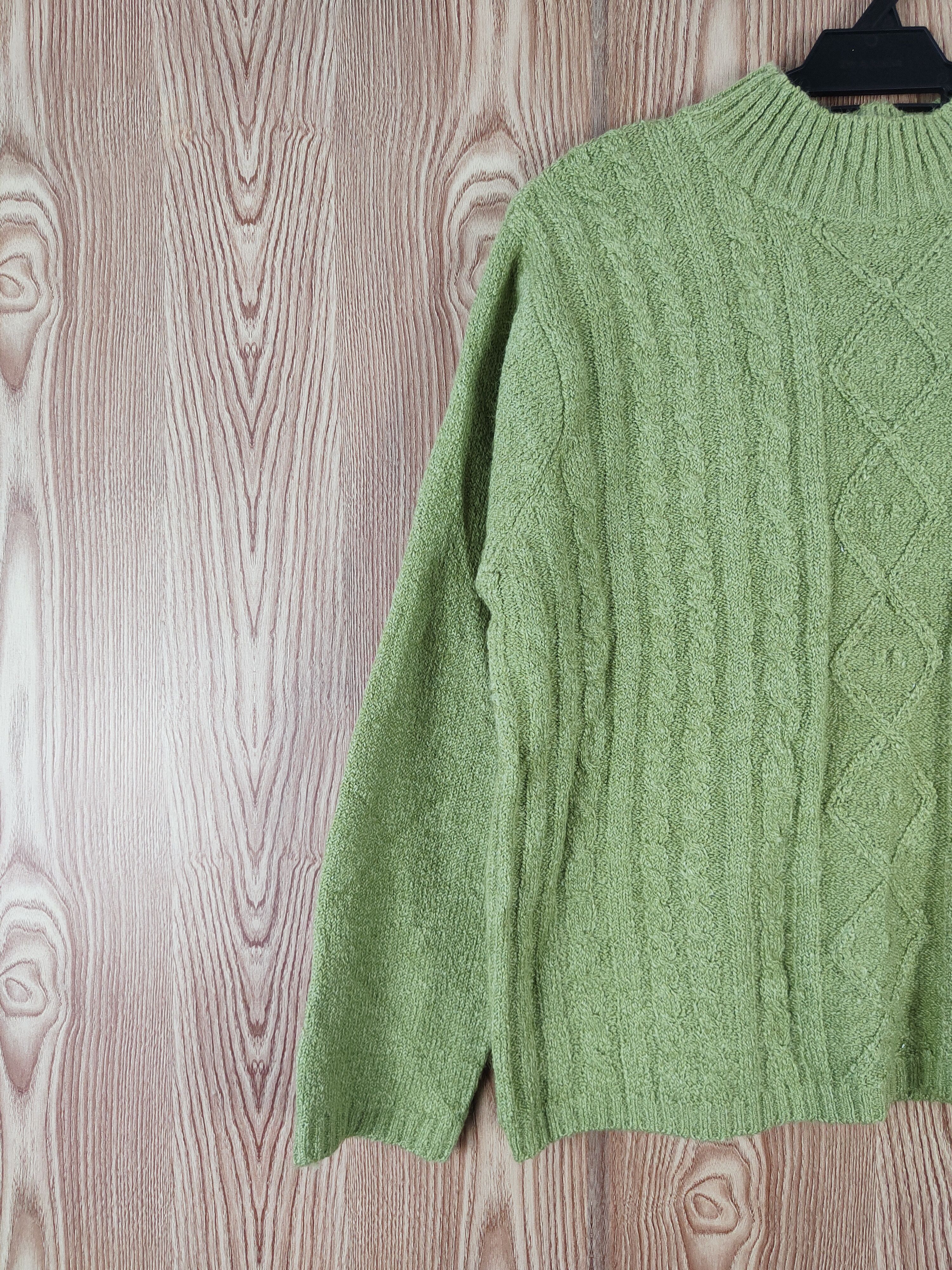 Japanese Brand × Vintage CP Green Knitwear Sweatshirts #W470 Size L / US 10 / IT 46 - 3 Thumbnail