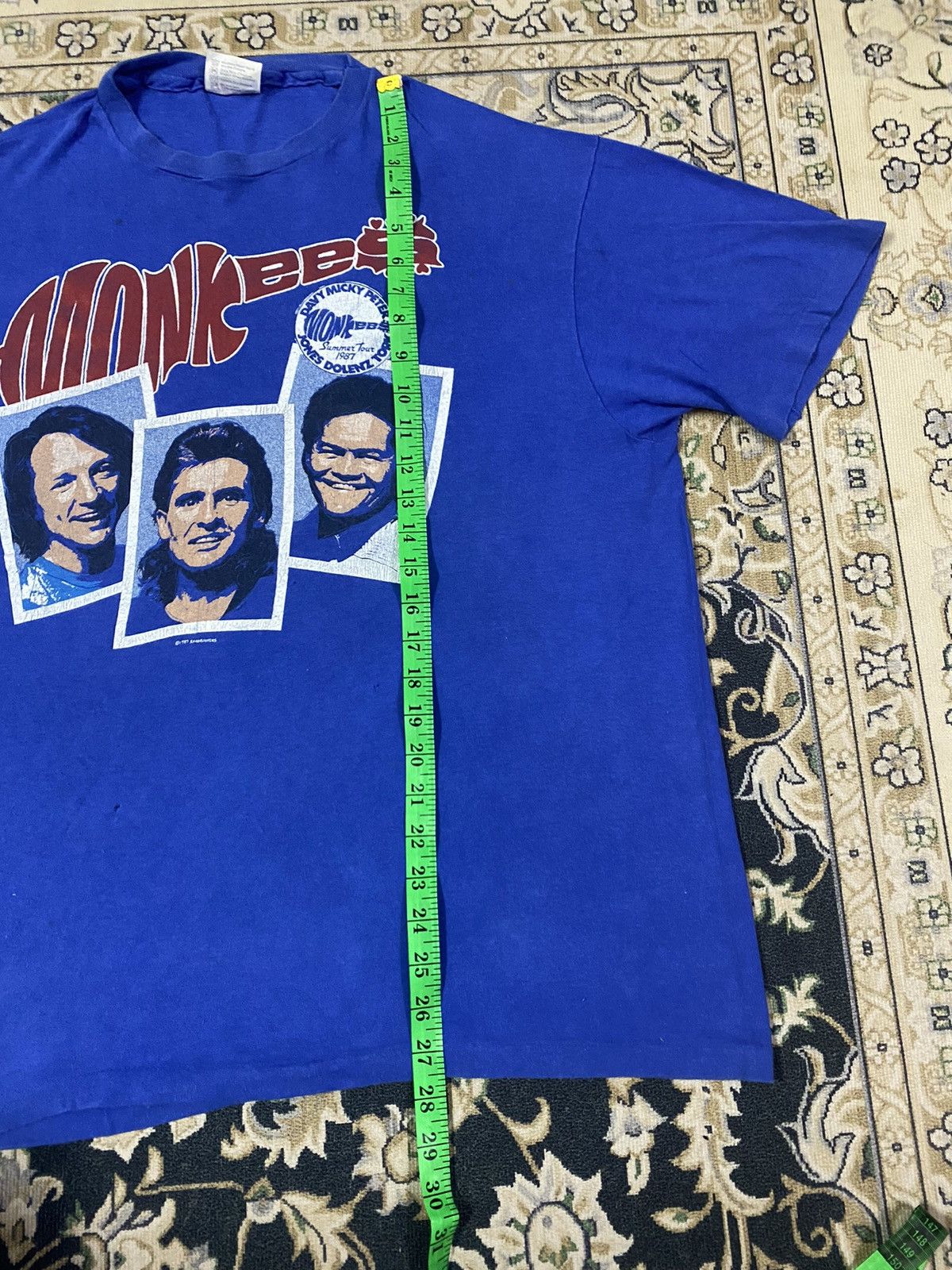 Band Tees Vintage 1987 Monkees Band Tee Size US XL / EU 56 / 4 - 16 Thumbnail