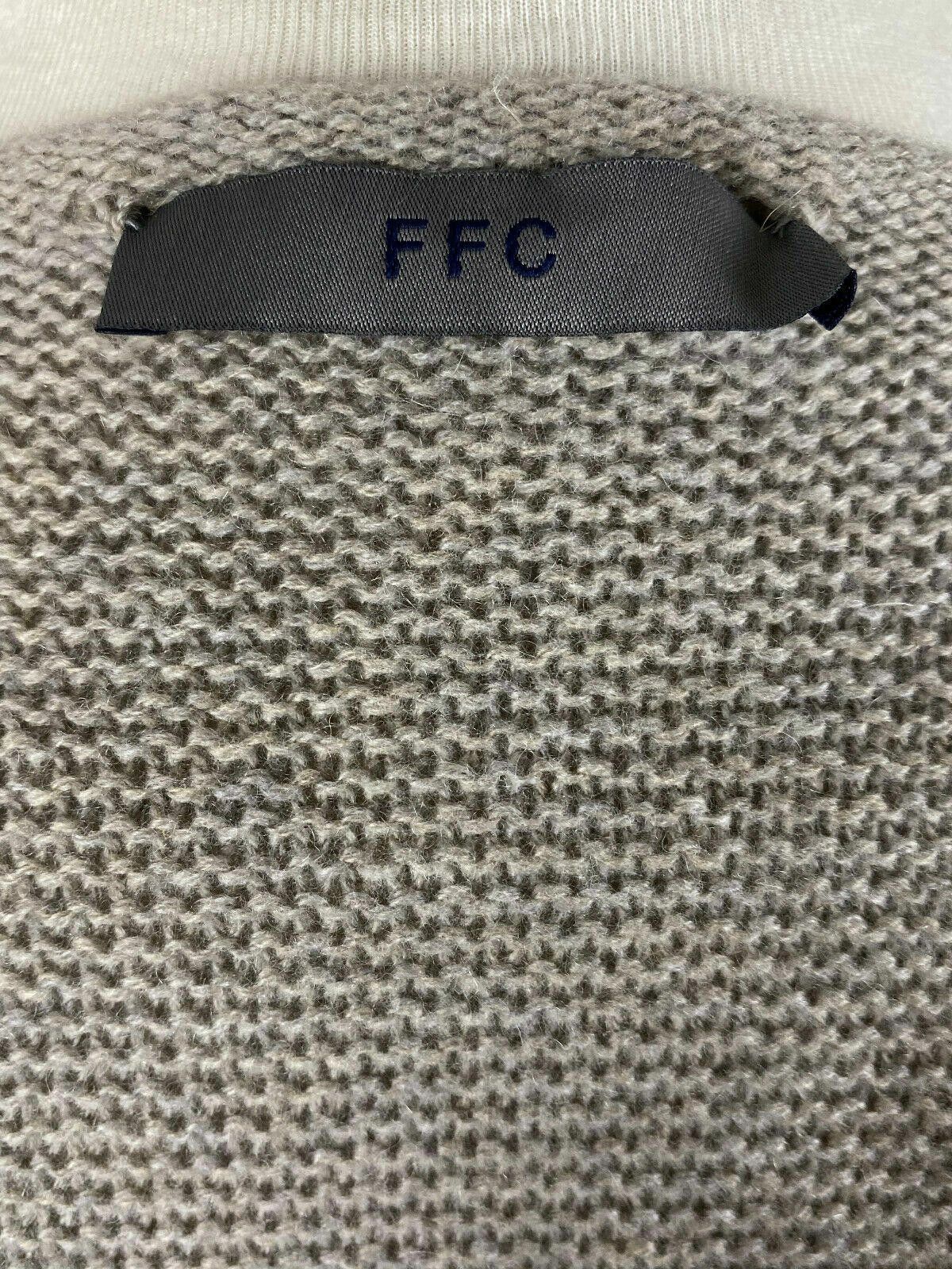 Designer Ladies FFC Grey Wool Front Jumper Cardigan Size M Size M / US 6-8 / IT 42-44 - 8 Thumbnail
