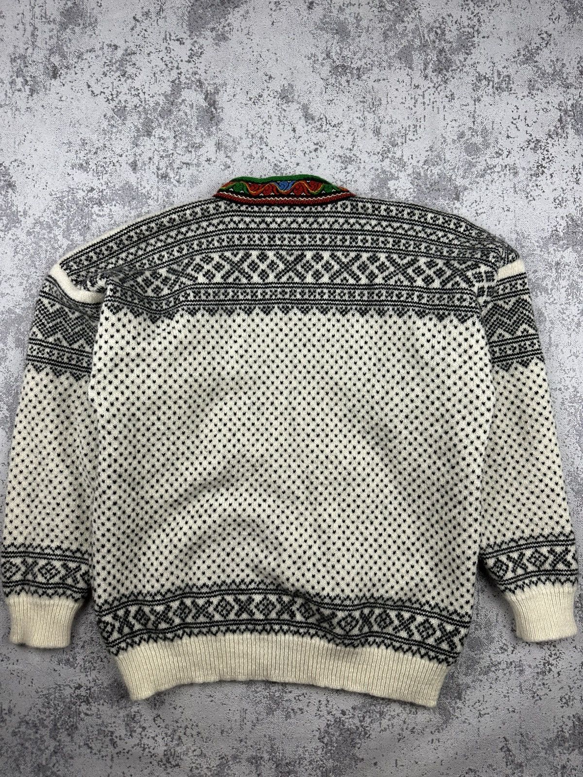 Vintage Rare RAUMA Norwegian Cardigan 100% Pure Wool Knit Size US L / EU 52-54 / 3 - 10 Thumbnail