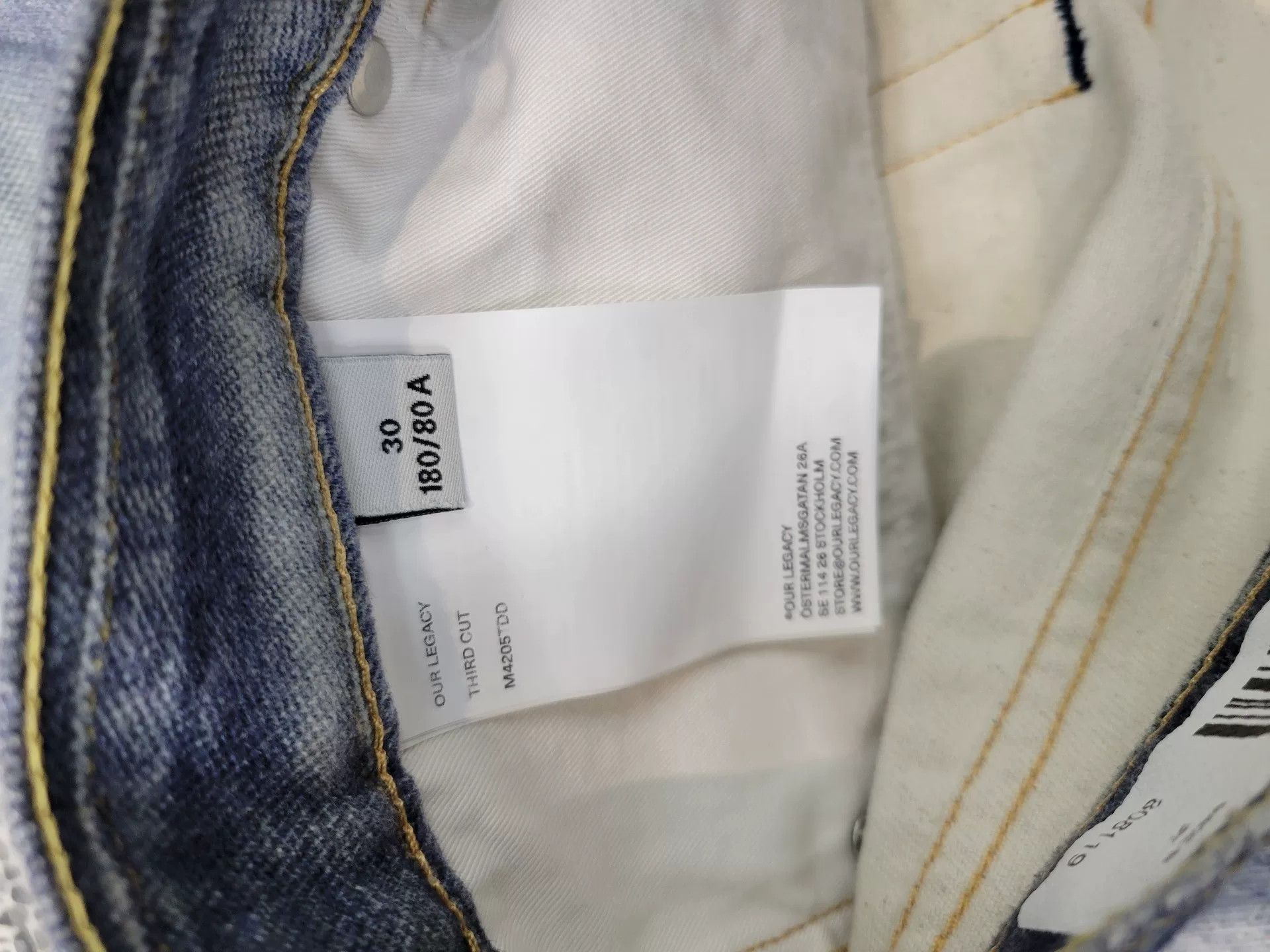 Our Legacy our legacy digital print blue jeans Size US 31 - 6 Thumbnail