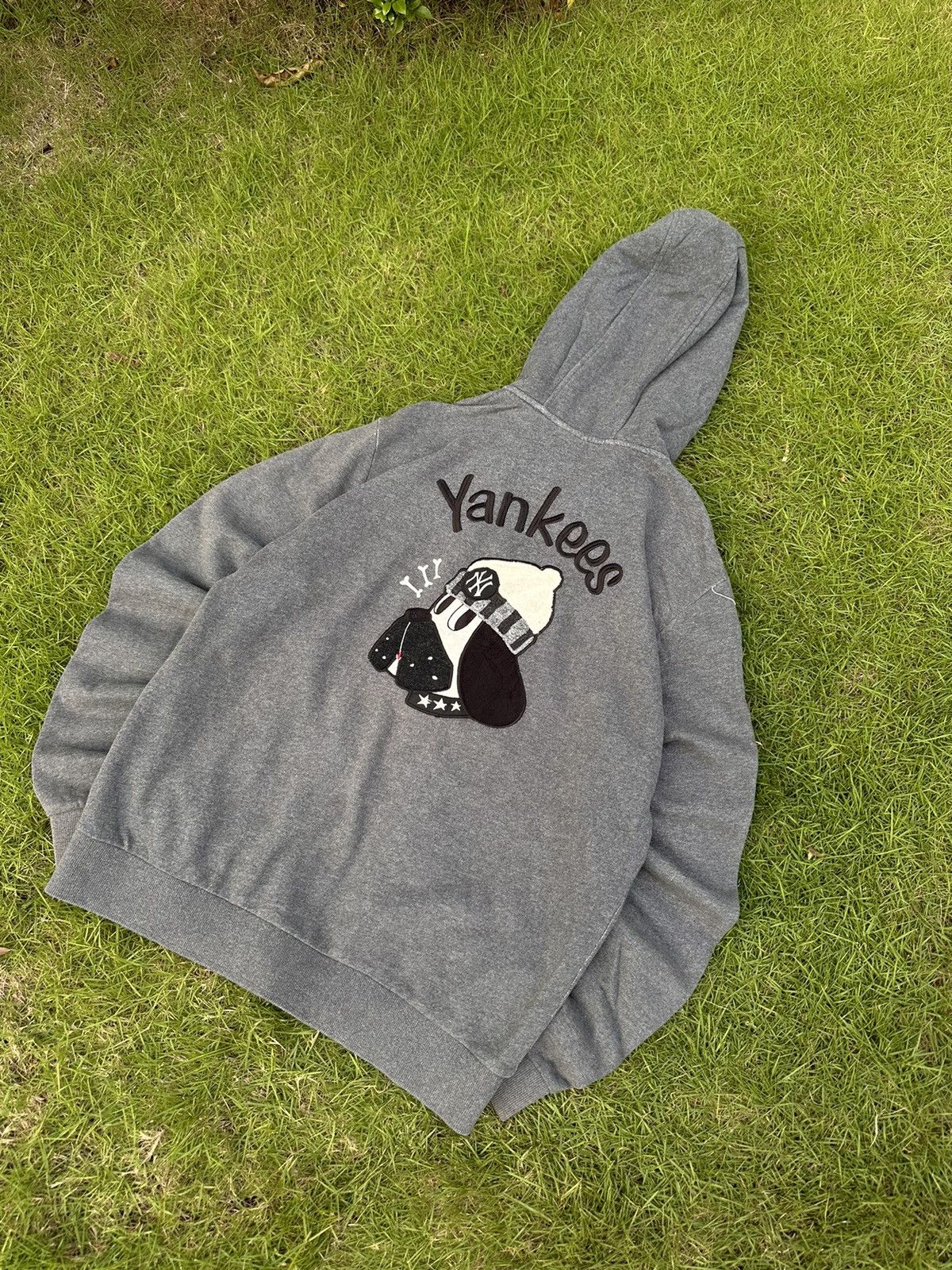 MLB × Vintage MLB X YANKEES VINTAGE BIG LOGO STREETWEAR ZIP HOODIE Size US L / EU 52-54 / 3 - 1 Thumbnail