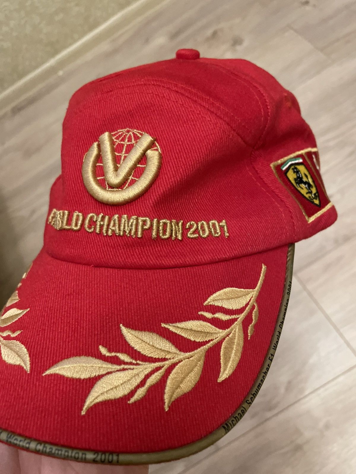 Ferrari Vintage O0s Y2K Ferrari Michael Schumacher F1 Racing Cap Size ONE SIZE - 3 Thumbnail