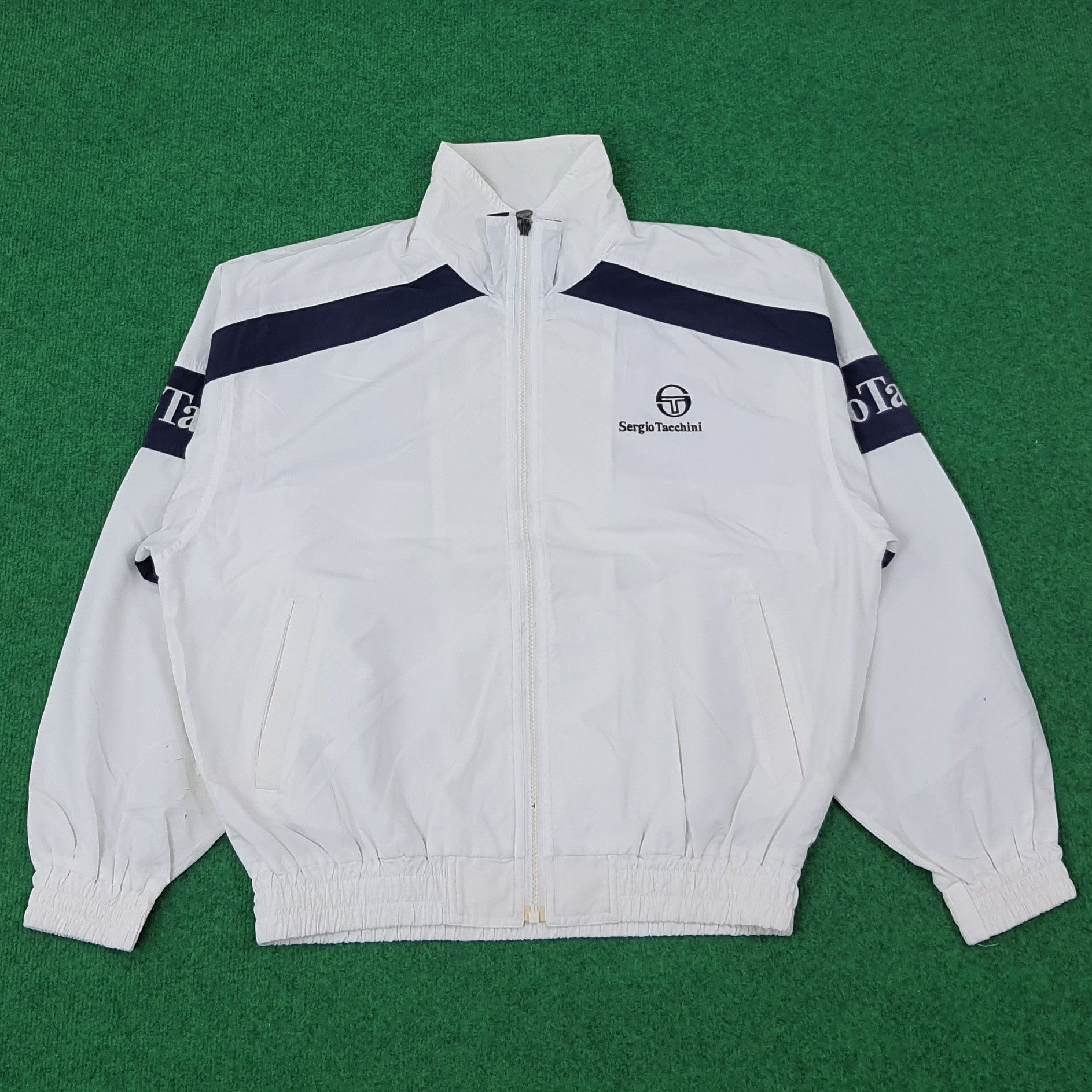 Sergio Tacchini × Vintage Vintage Sergio Tacchini Designer Jacket C221N27 Size US L / EU 52-54 / 3 - 1 Thumbnail