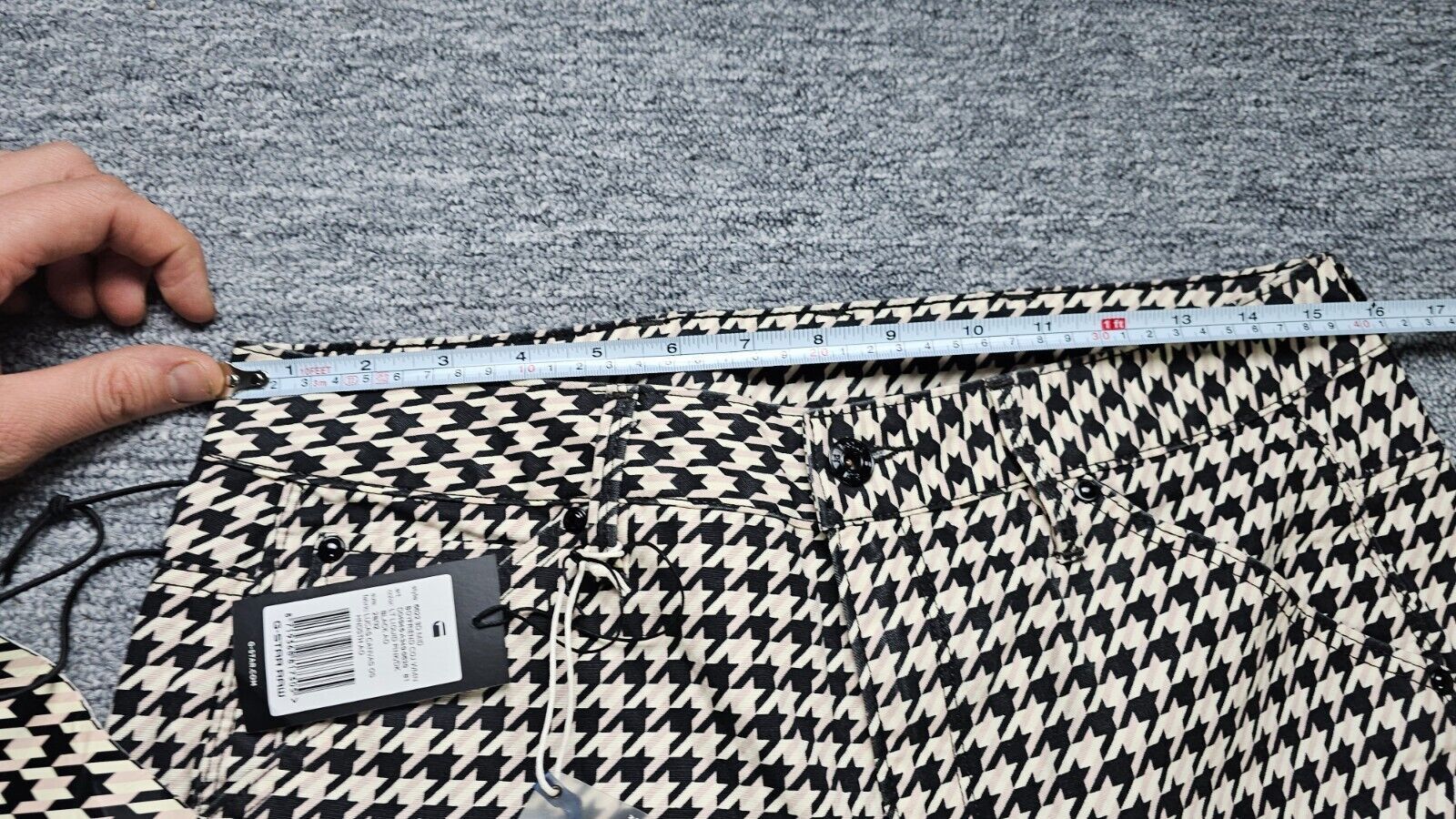 G-Star × Pharrell G-Star x Pharrell Elwood X52 Houndstooth 3D Jeans W28 Size 28" / US 6 / IT 42 - 12 Thumbnail