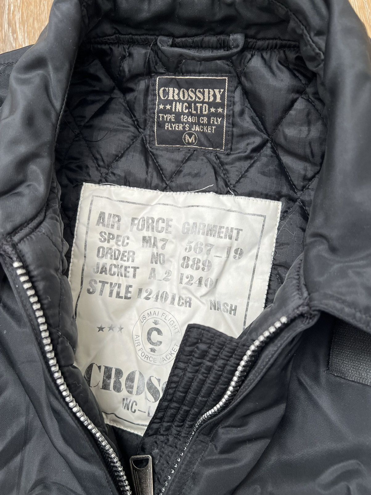 Vintage Vintage crossby air force bomber jacket Size US M / EU 48-50 / 2 - 3 Thumbnail