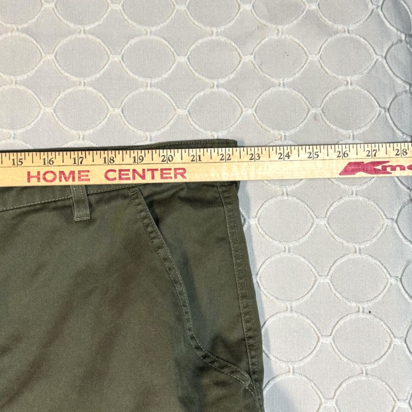 Empyre Empyre Relax Pants Mens 40 Olive Green Cargo Utility Pocket Button Fly Adjustable Workwear Size US 40 / EU 56 - 6 Thumbnail
