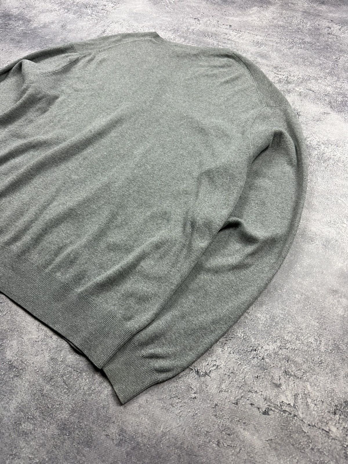 Polo Ralph Lauren Vintage Polo Ralph Lauren Grey V-Neck Sweater Jumper Pony Size US L / EU 52-54 / 3 - 13 Thumbnail